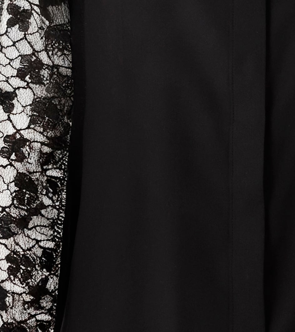 Aniston CASUAL Blouse chemise mit langen Ärmeln aus aufwändiger Spitze - NEUE KOLLEKTION