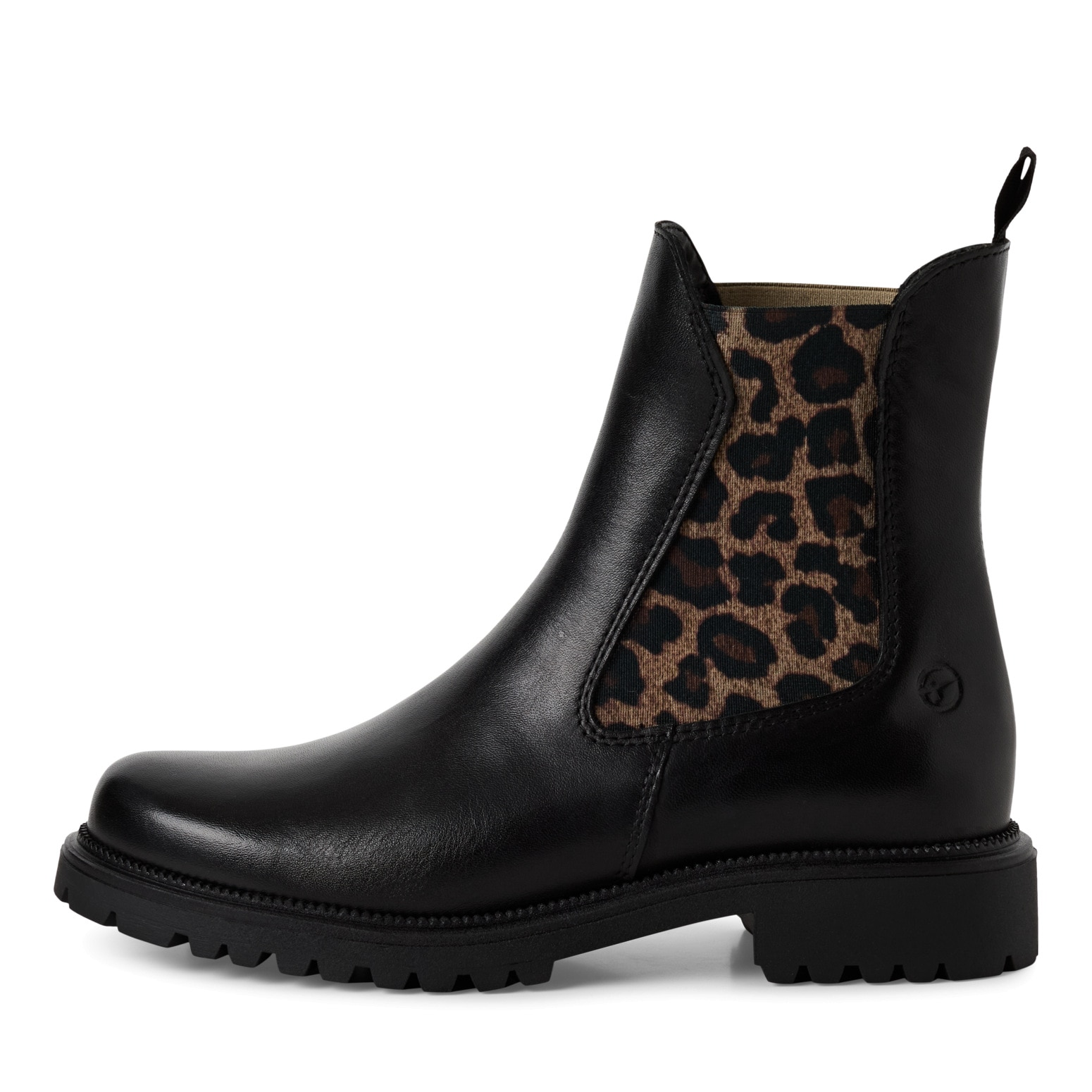 Tamaris Bottines chelsea  talon bloc, bottines à enfiler avec inserts stretch des deux côtés