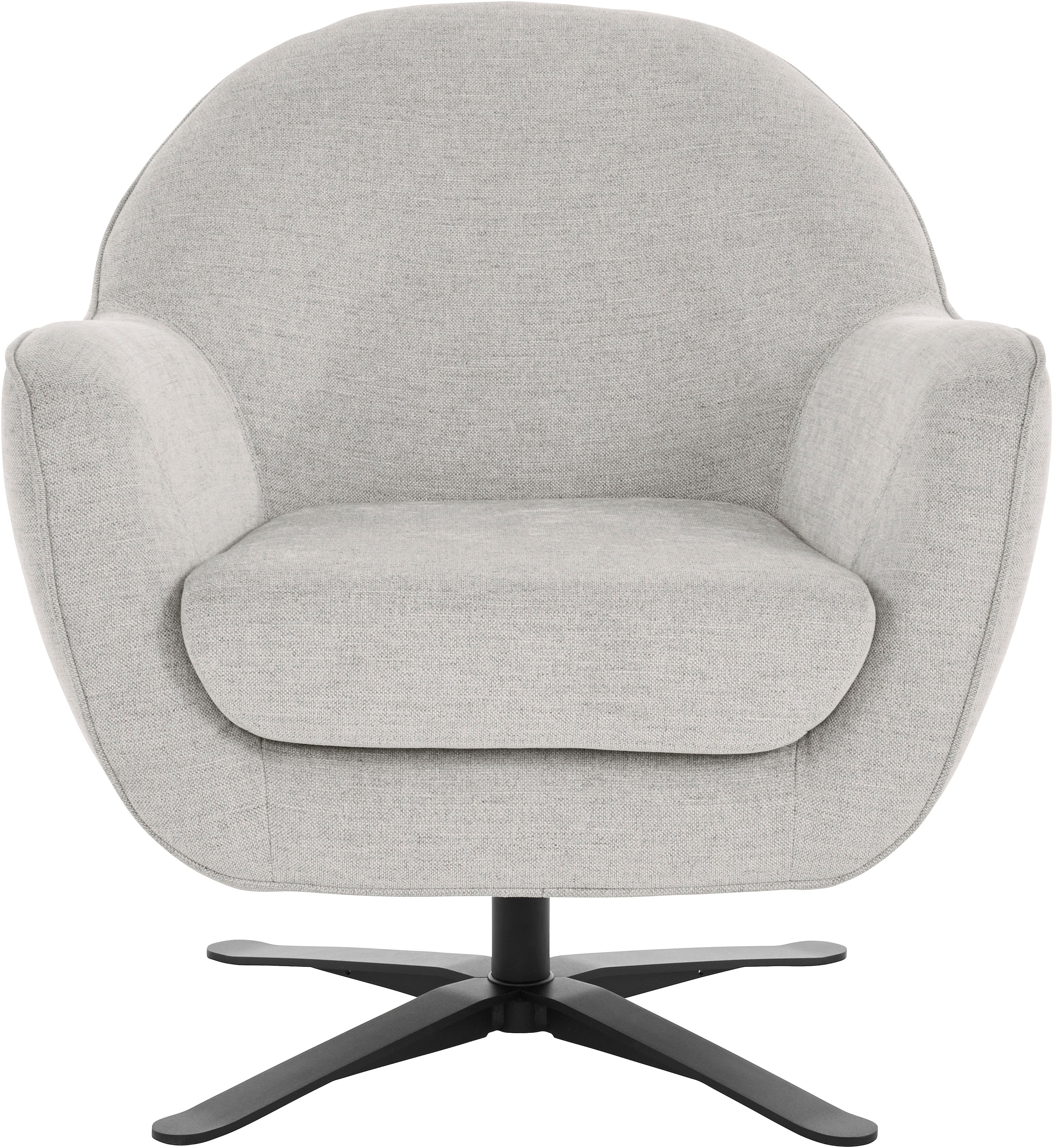 Home affaire Fauteuil pivotant »Stavre, Loungesessel mit Drehfunktion« au design moderne, avec pied pivotant élégant