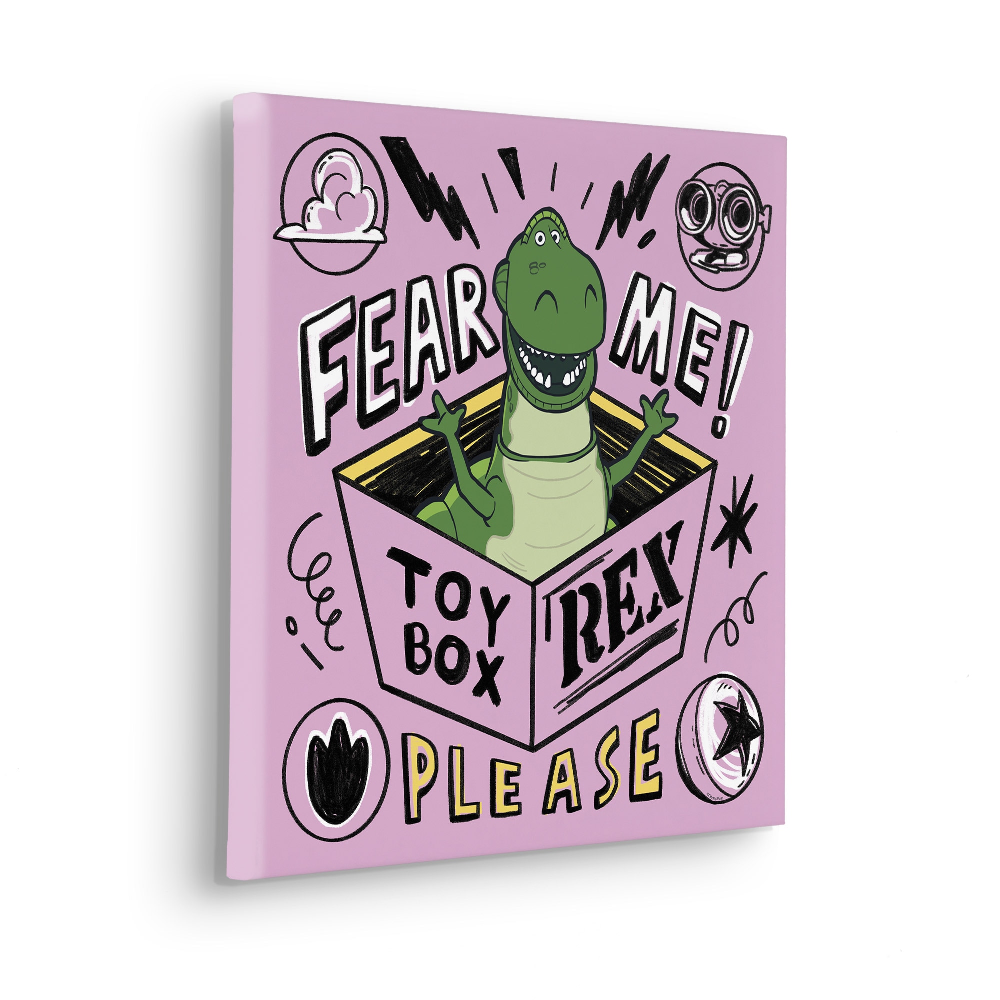 Komar Leinwandbild »Disney and Pixar Toy Story Fear Me Please« Disney Set, 1 Stk. tlg. 40 x 40 cm (Breite x Höhe) - Kinderzimmer, Dekoration