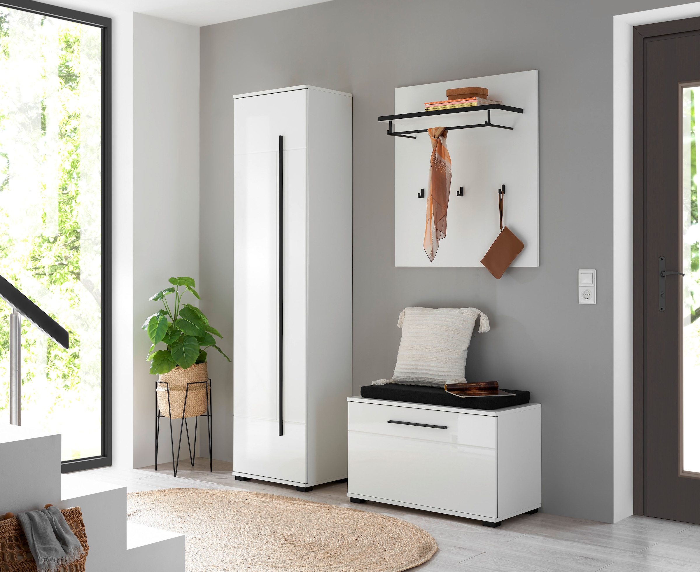 Home affaire Garderoben-Set »Cantara, moderne Garderobe, Komplettset mit viel Stauraum« Komplett-Set, 3 Stk. tlg.