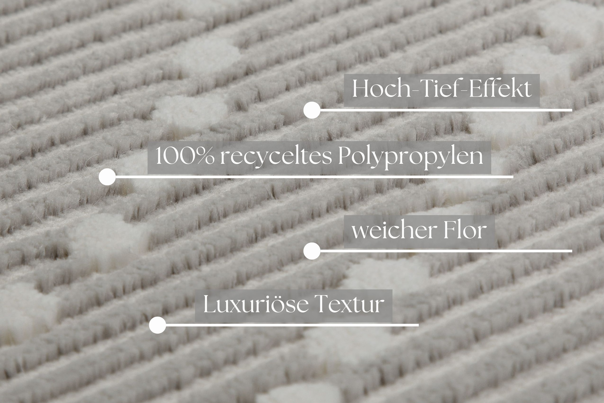 GOODproduct Teppich »Adlee« rechteckig 12 mm Höhe Kurzflorteppich, gewebt, geometrisch, Wohnzimmer, modern, Punkte