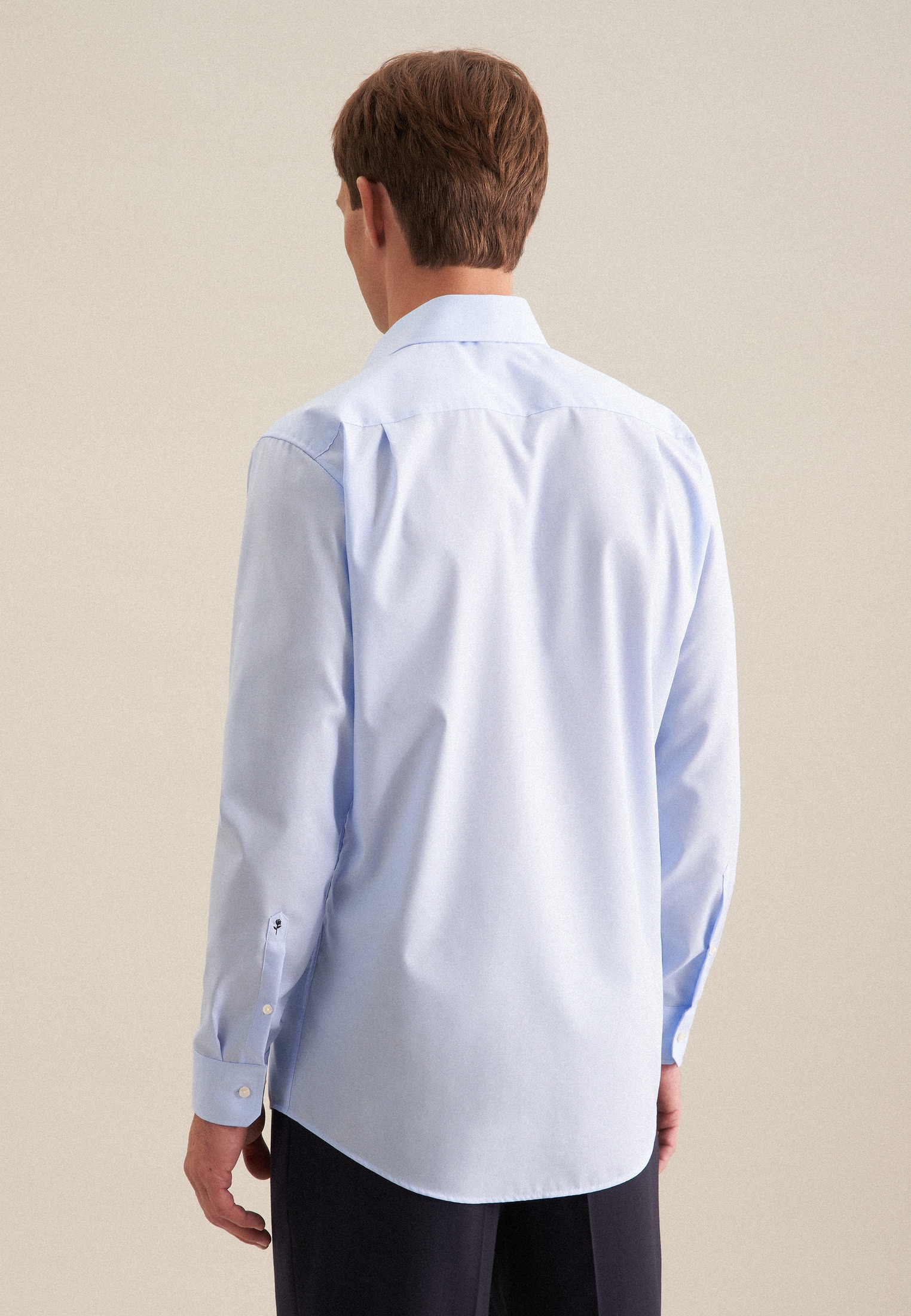 seidensticker Chemise d'affaires »Schwarze Rose« Col Kent uni Comfort 1/1