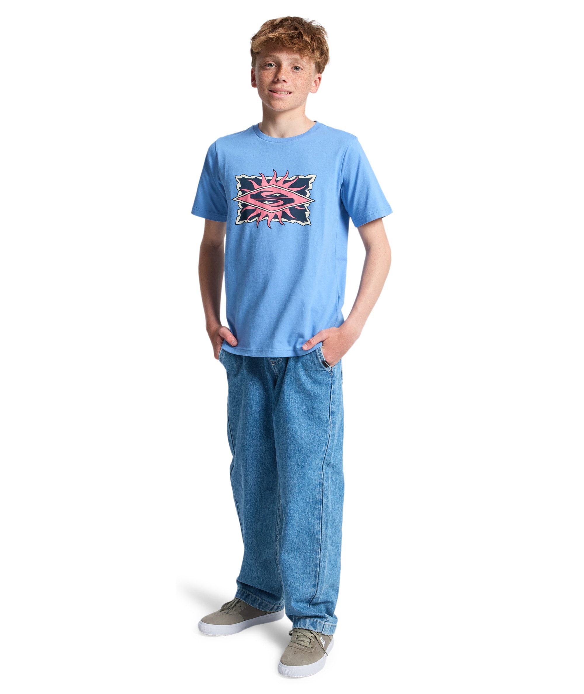 Quiksilver T-Shirt »STARFISH STAMP SHORT SLEEVE« für Kinder und Jugendliche geeignet, kurze Ärmel, aus Baumwolle