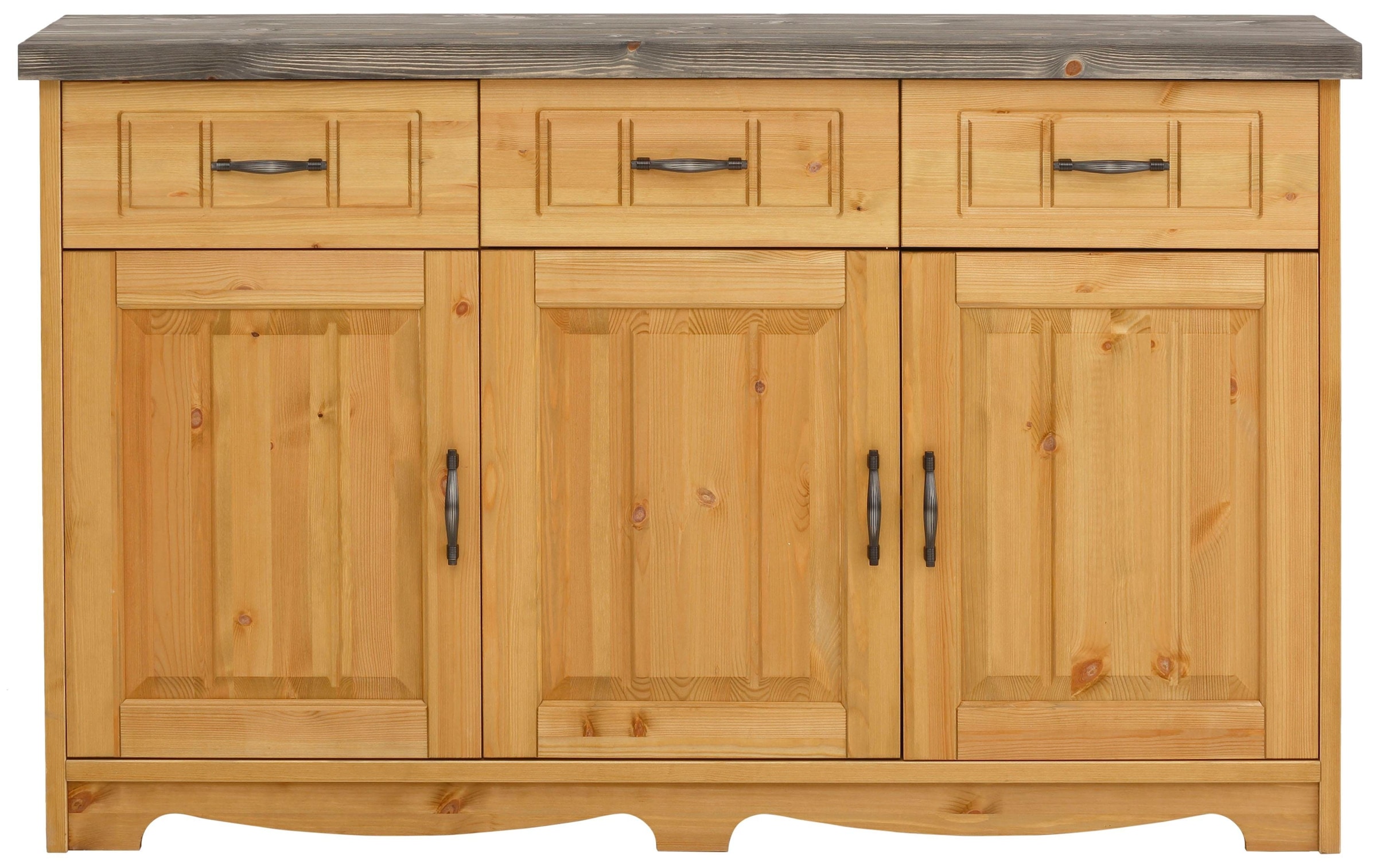 GOODproduct Sideboard »Trinidad Antique« Kommode, 148 cm, FSC® zertifiziertes Massivholz