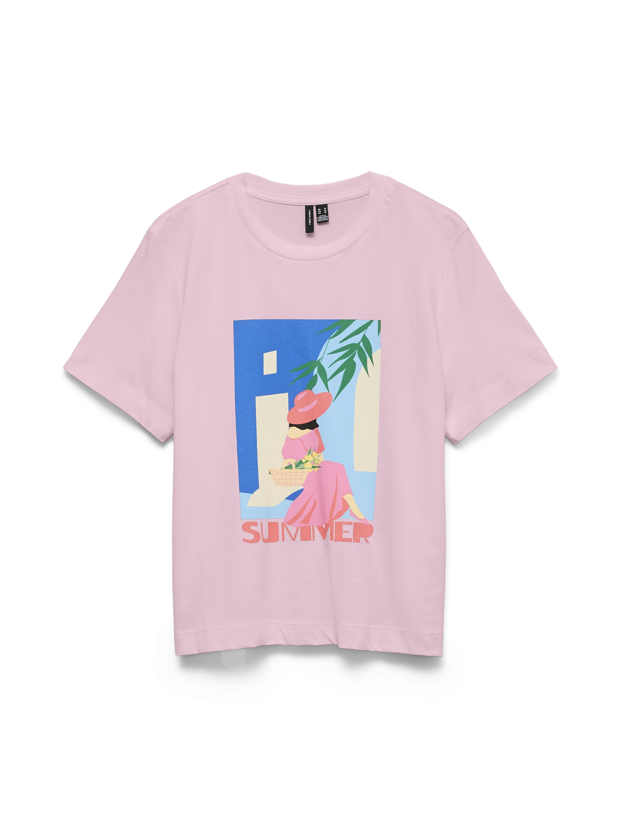 Vero Moda T-shirt à manches courtes »VMSALLI METTE SS TOP BOX JRS« coton, coupe régulière