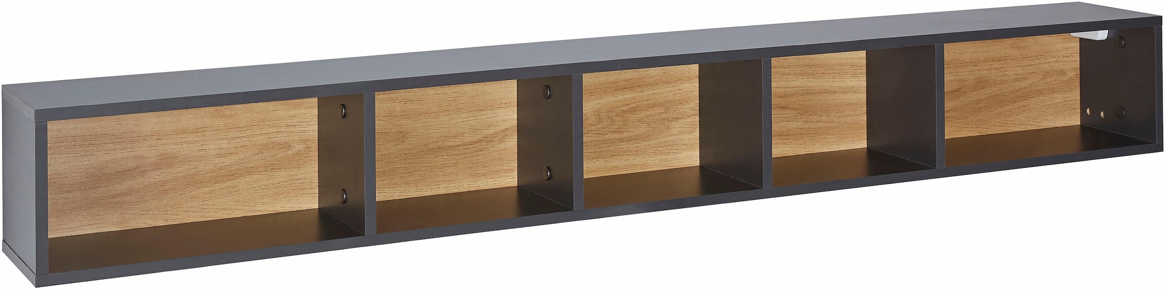 INOSIGN Wandregal »Toledo,Breite 169 cm stilvolle Deko-Wandregal« Wandregal mit 5 Fächern, viel Stauraum, Masse 169/20,5/19 (B/H/T)