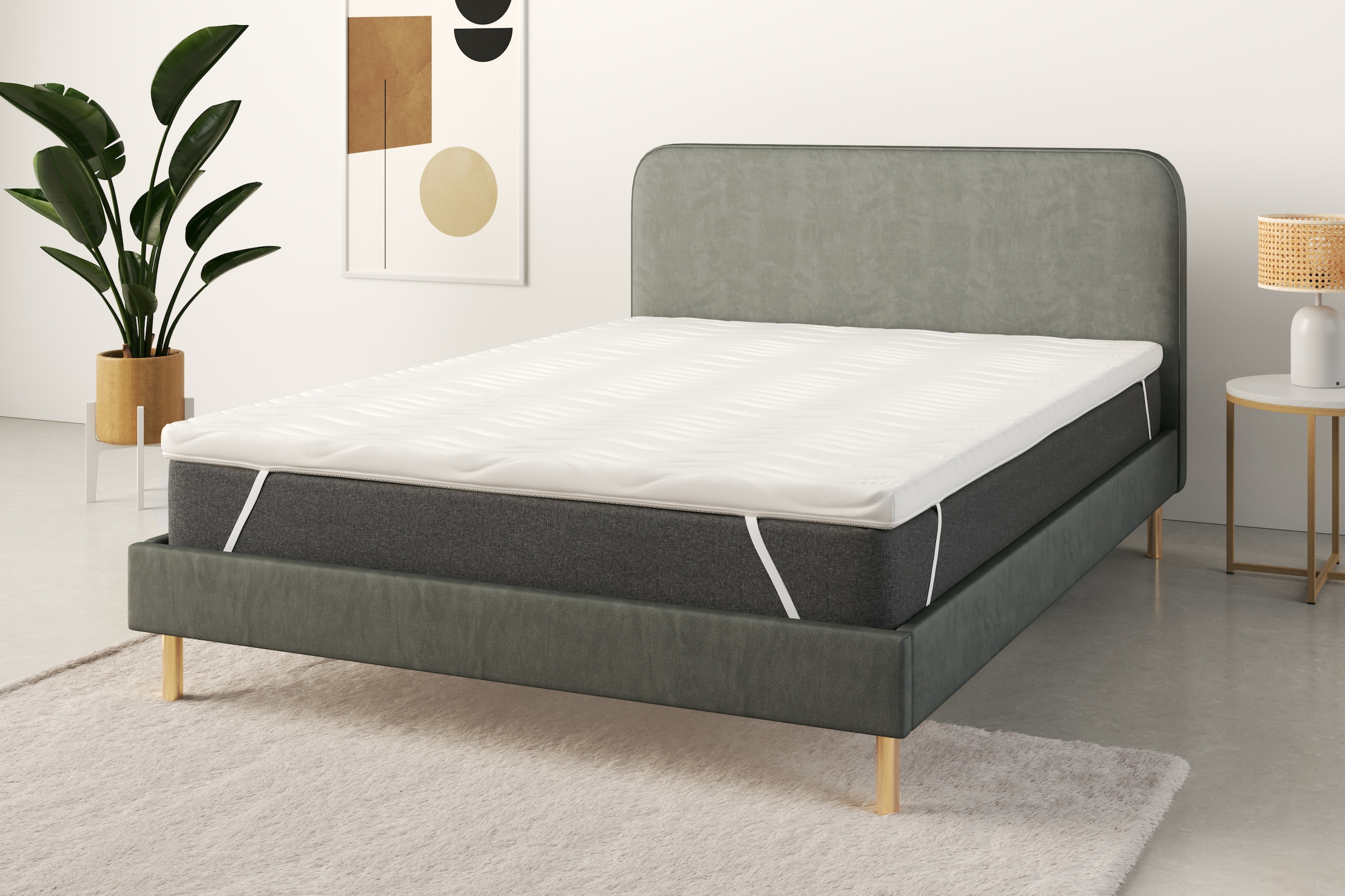 GOODproduct Topper »Sangsjon, Topper 90x200 cm,180x200 cm« Matratze, Boxspringbett, Allergiker geeignet (Hausstauballergiker)