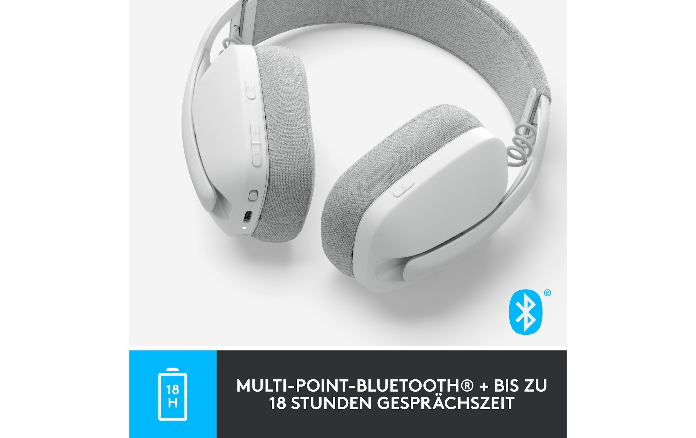 Logitech Casque »Headset Zone Vibe 100 off-white«