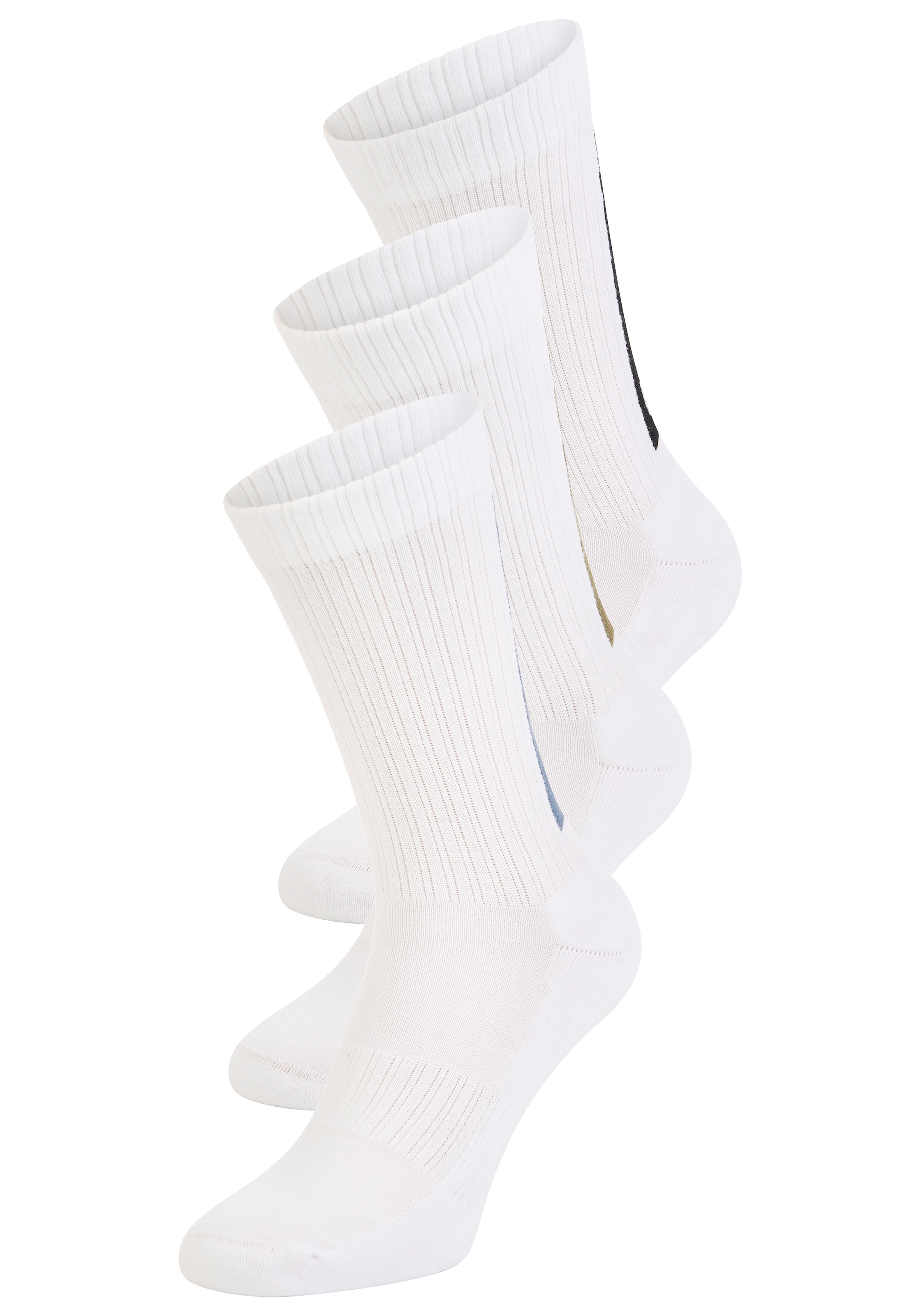 HUGO Underwear Chaussettes de loisirs »3P QS BACK LABEL CC« Packung, 3er Pack, 3 Couple tlg. mit kontrastfarbenen Logoschriftzug