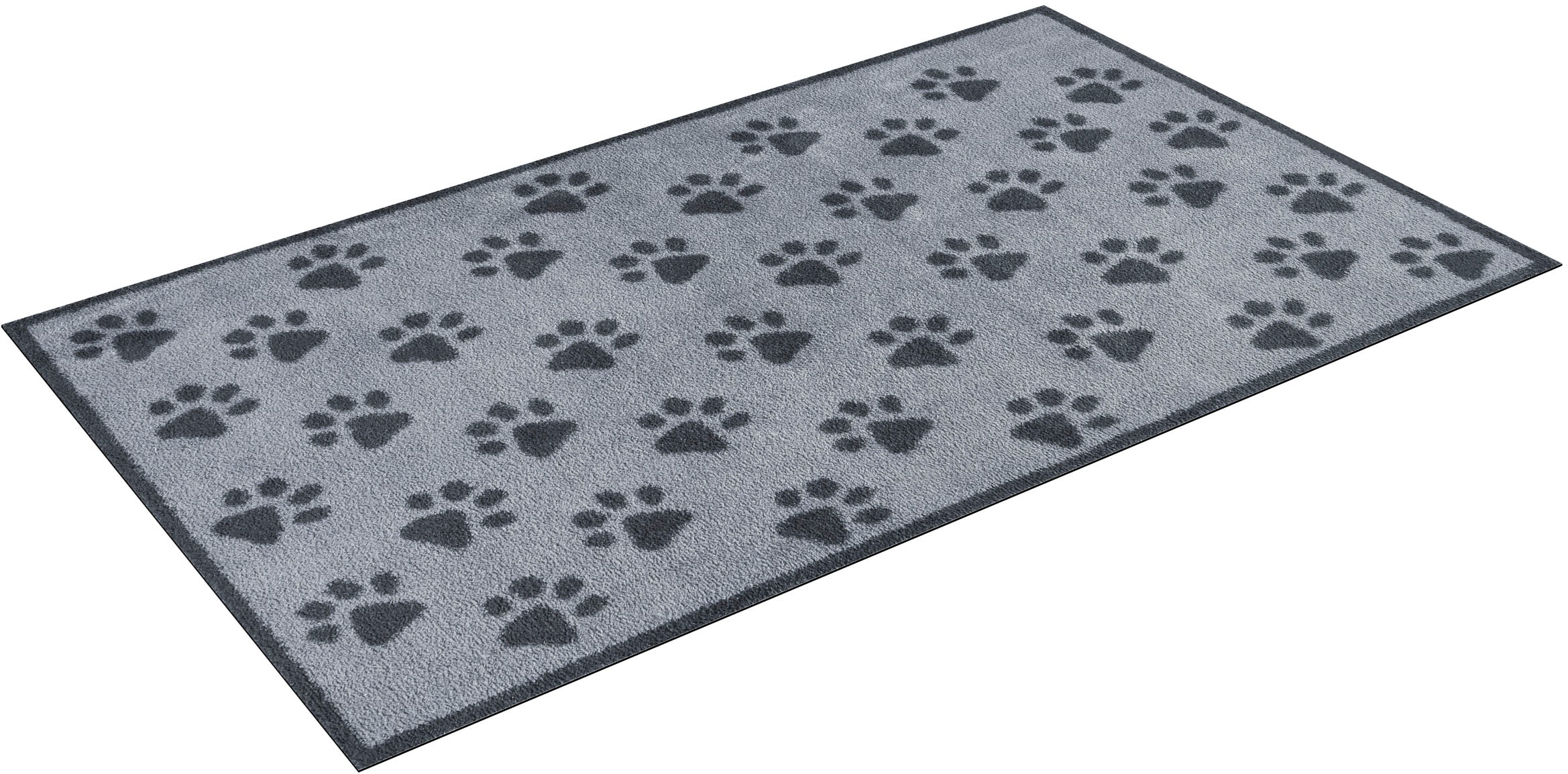 Turtle Mat Tapis »Paws Grey« Rectangulaire 9 mm Höhe