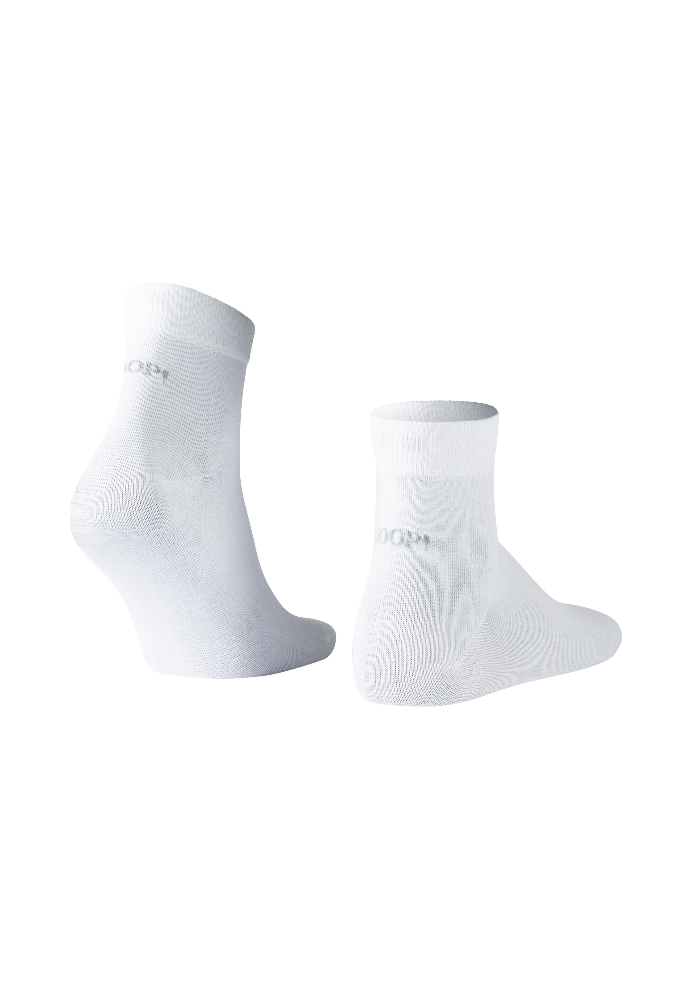 JOOP! Chaussettes courtes »premium essentials« 4 Paar, 4 cuis tlg. mit Logoschriftzug an der Ferse