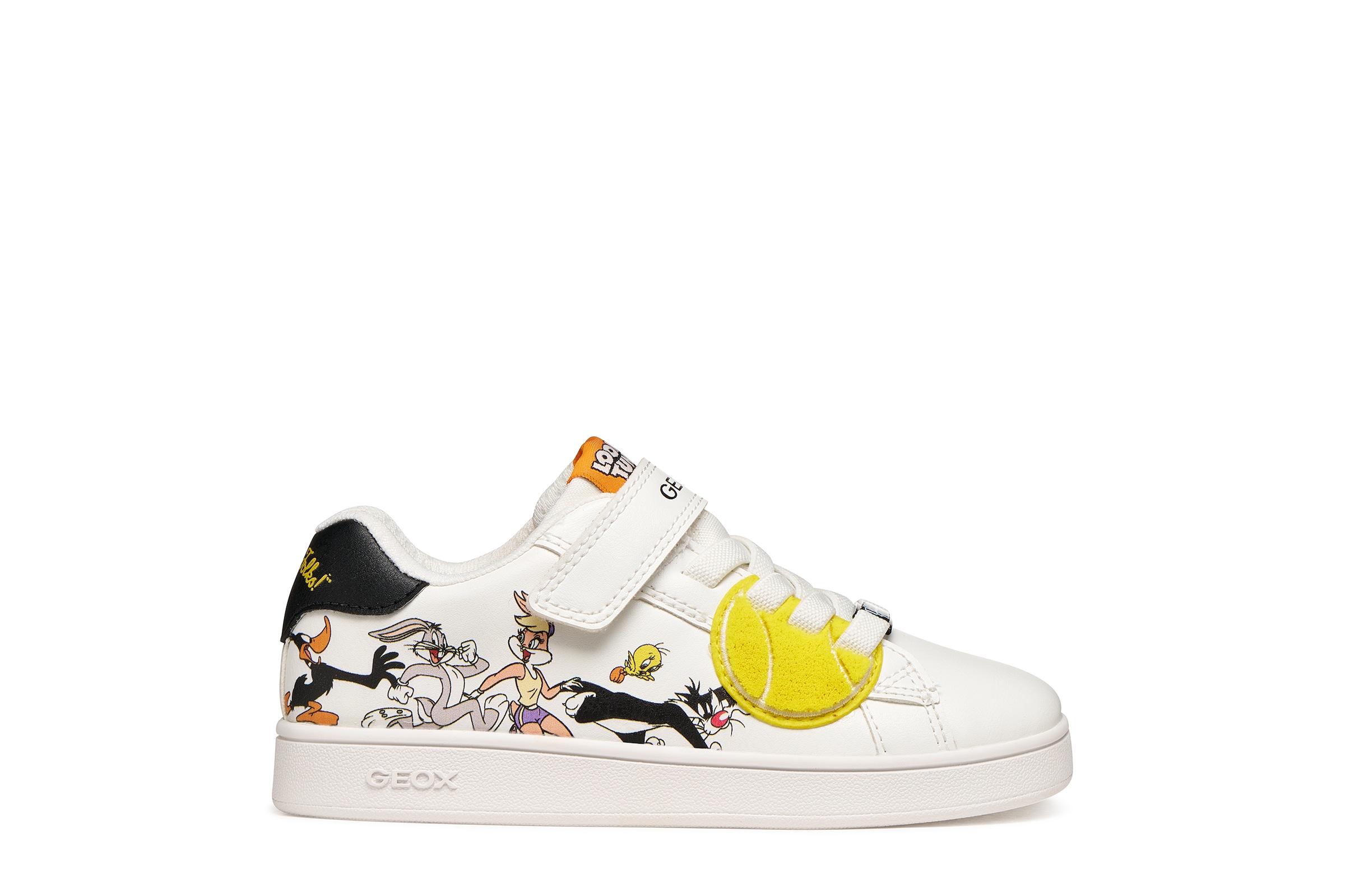 Geox Sneakers »J ECLYPER BOY«  chaussure à scratch avec motif Looney Tunes, gabarit de taille à télécharger