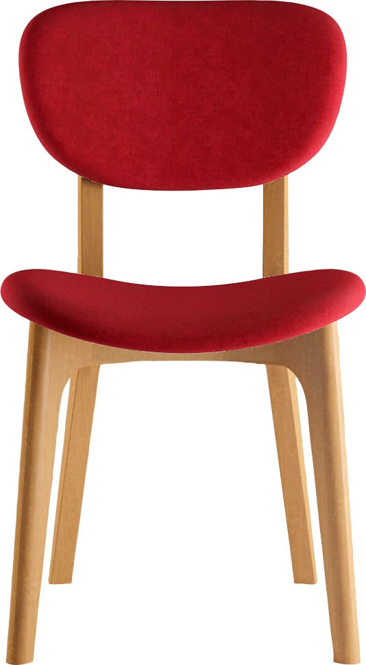 INOSIGN Stuhl »COZY Made in Italy« (Set) 2 Stk.Gestell in Buche, Kirsch- oder Nussbaum, Massivholz, Design Stuhl