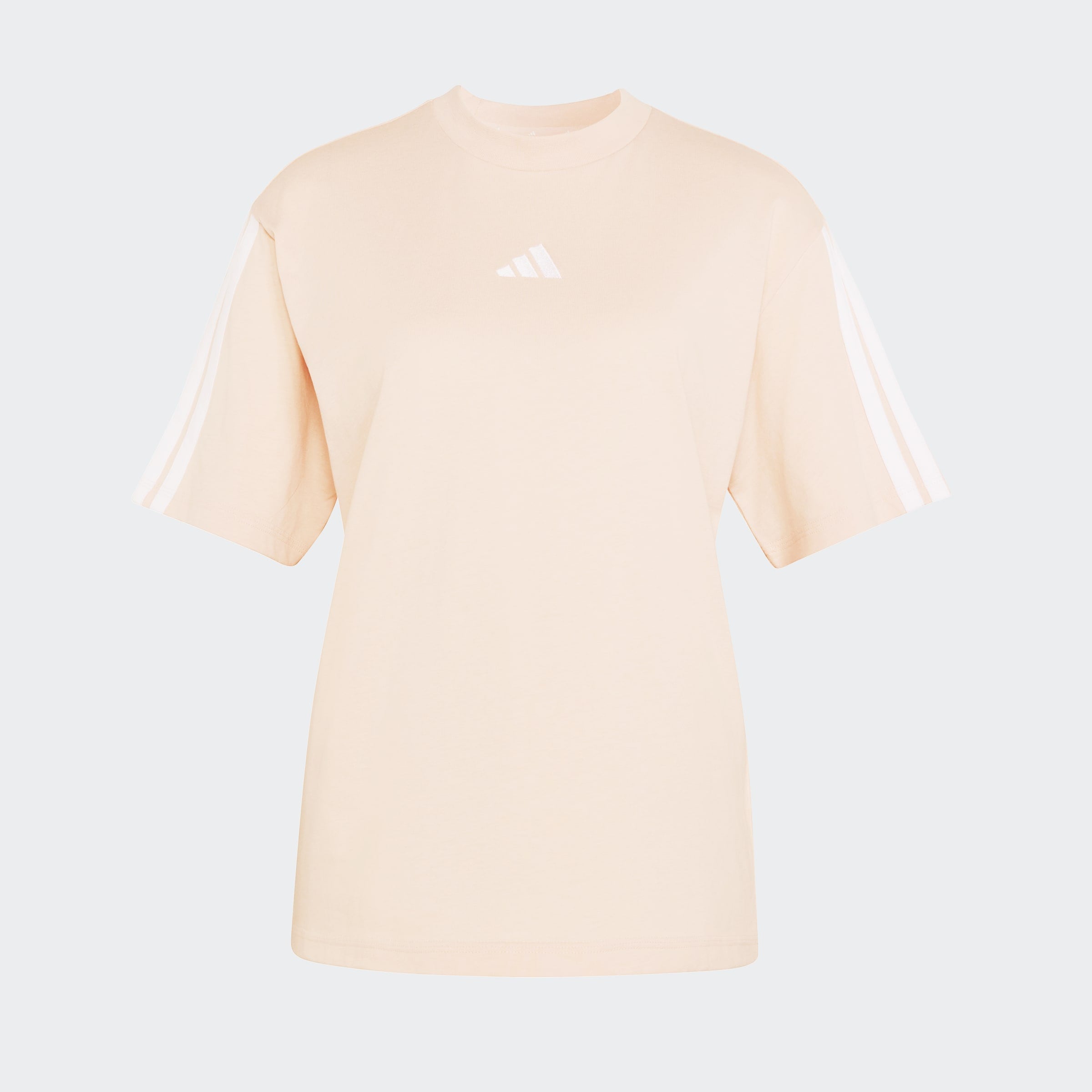 adidas Sportswear T-Shirt »ESSENTIALS 3-STREIFEN BOYFRIEND« lockere Passform, Kurzarmdesign, sportlicher Stil, aus Baumwolle