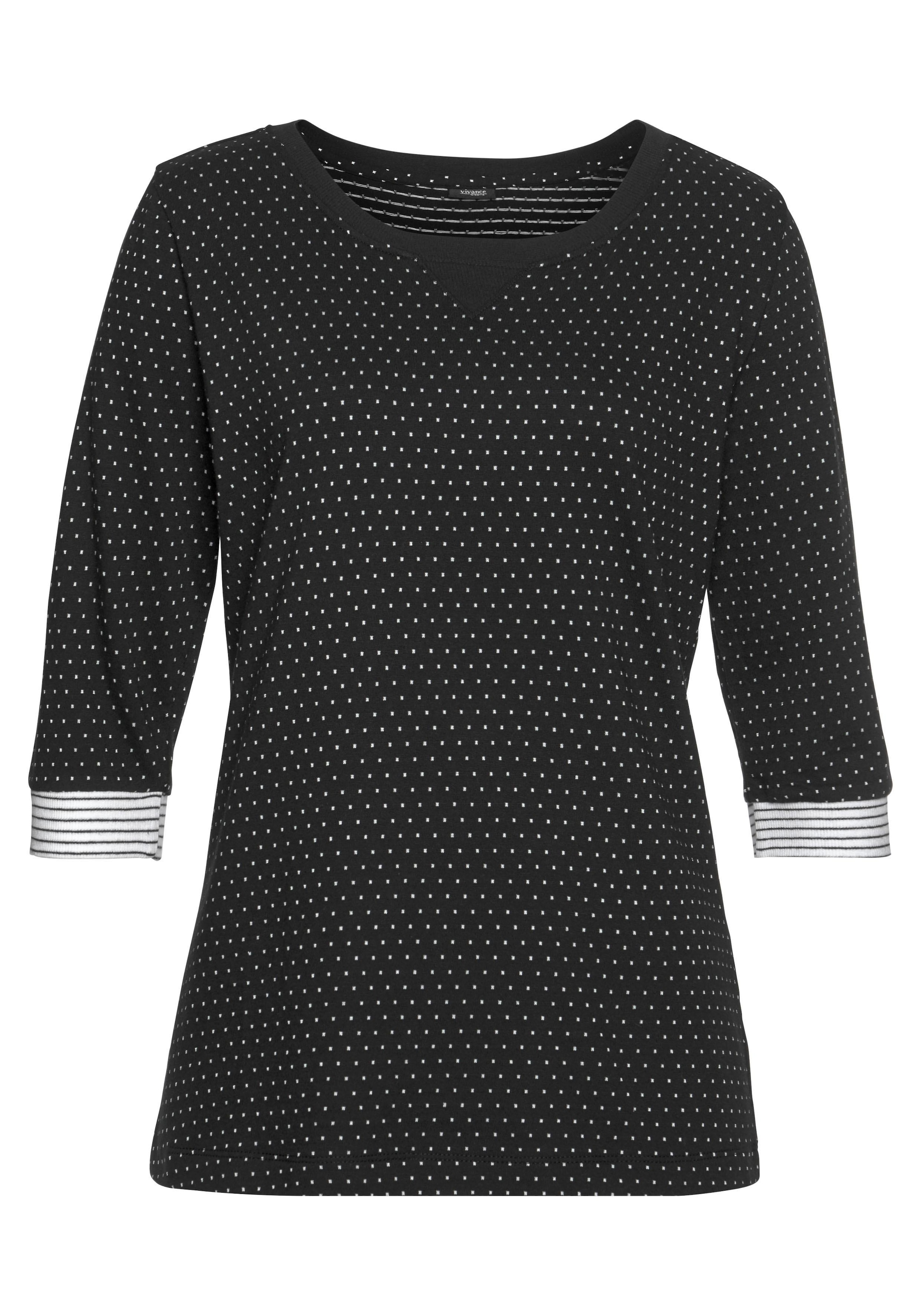 Vivance Dreams Capri-Pyjama 2 tlg. mit Pünktchen- und Streifenmuster