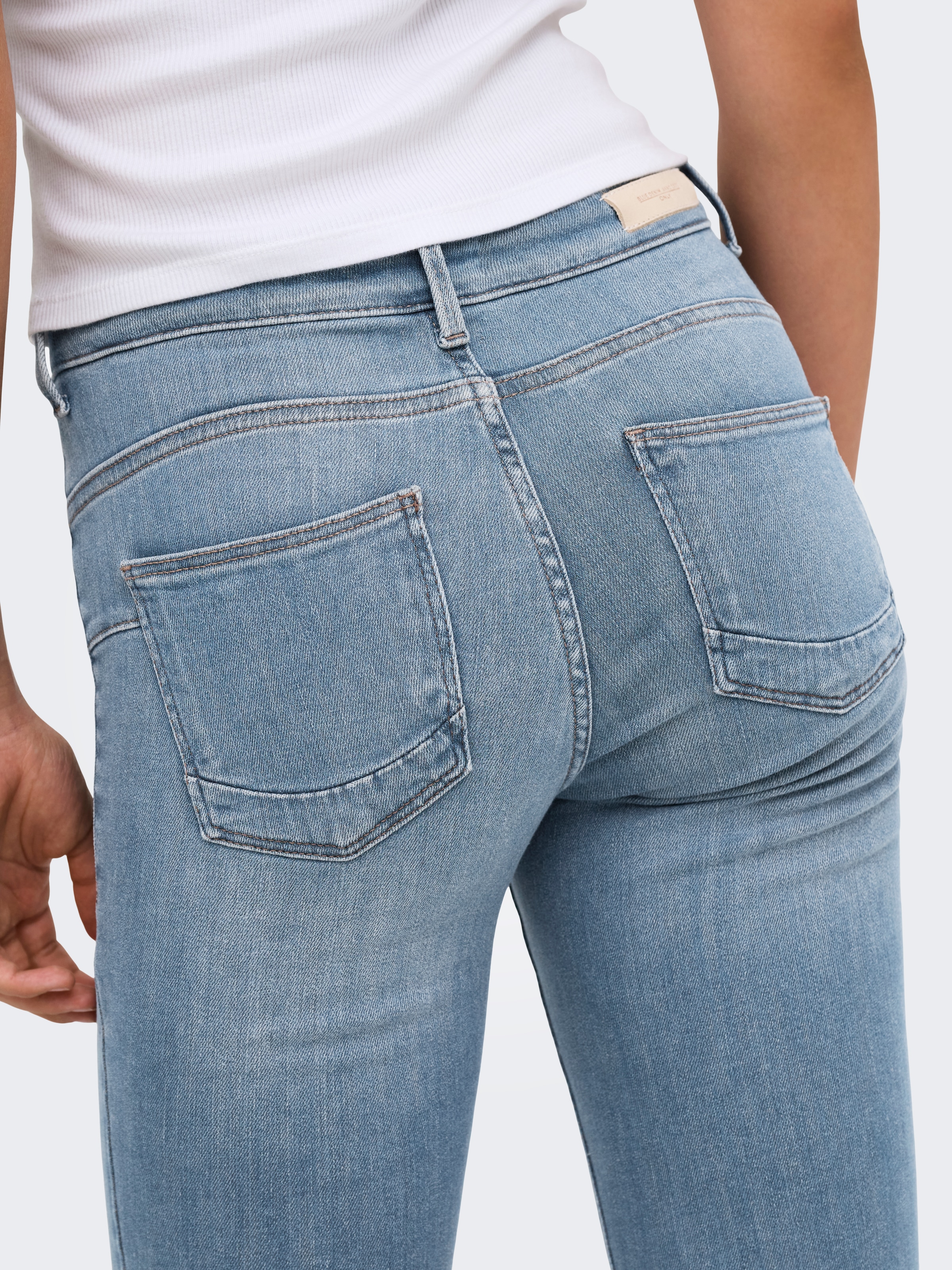 ONLY Jeans skinny »ONLPOWER MID SKIN PUSHUP DNM REA968 NOOS« mélange de coton, coupe skinny