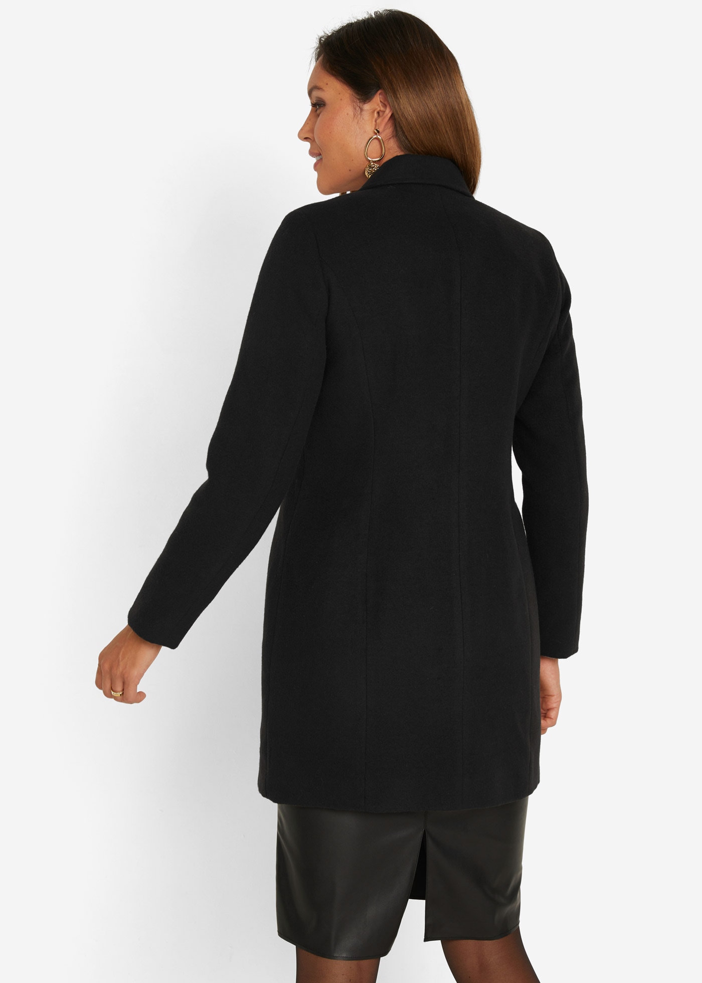 bonprix Manteau d'hiver aus Polyester, Viskose und Elasthan, mit Polyesterfutter