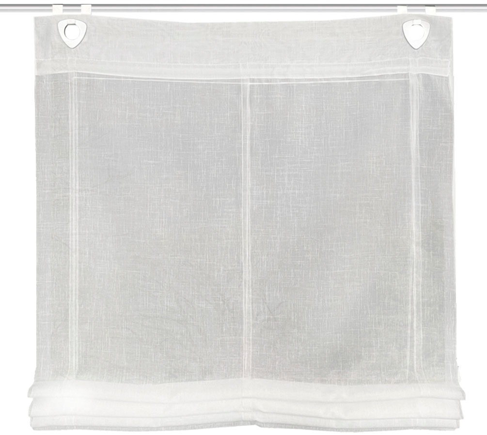 HOME WOHNIDEEN Paroi japonaise »CASPER« mit Passage tige ohne Bohren freihängend RAFFROLLO, LEINENSTRUKTUR, UNI