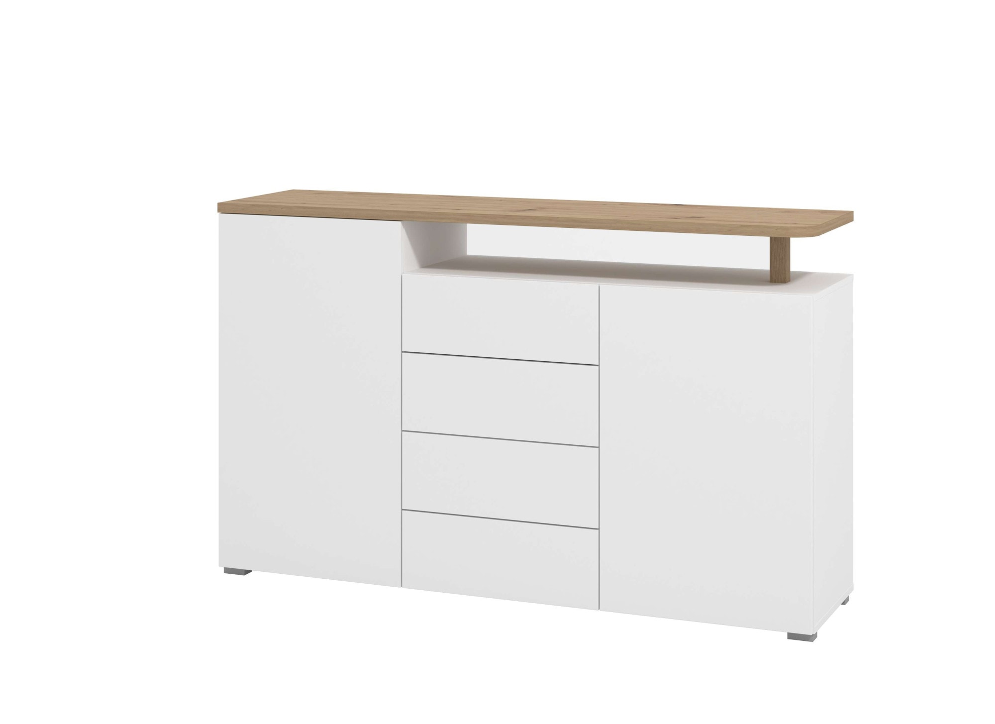INOSIGN Sideboard »Aterno Kommode, Anrichte« Breite 154 cm, mit Push-to-Open Funktion