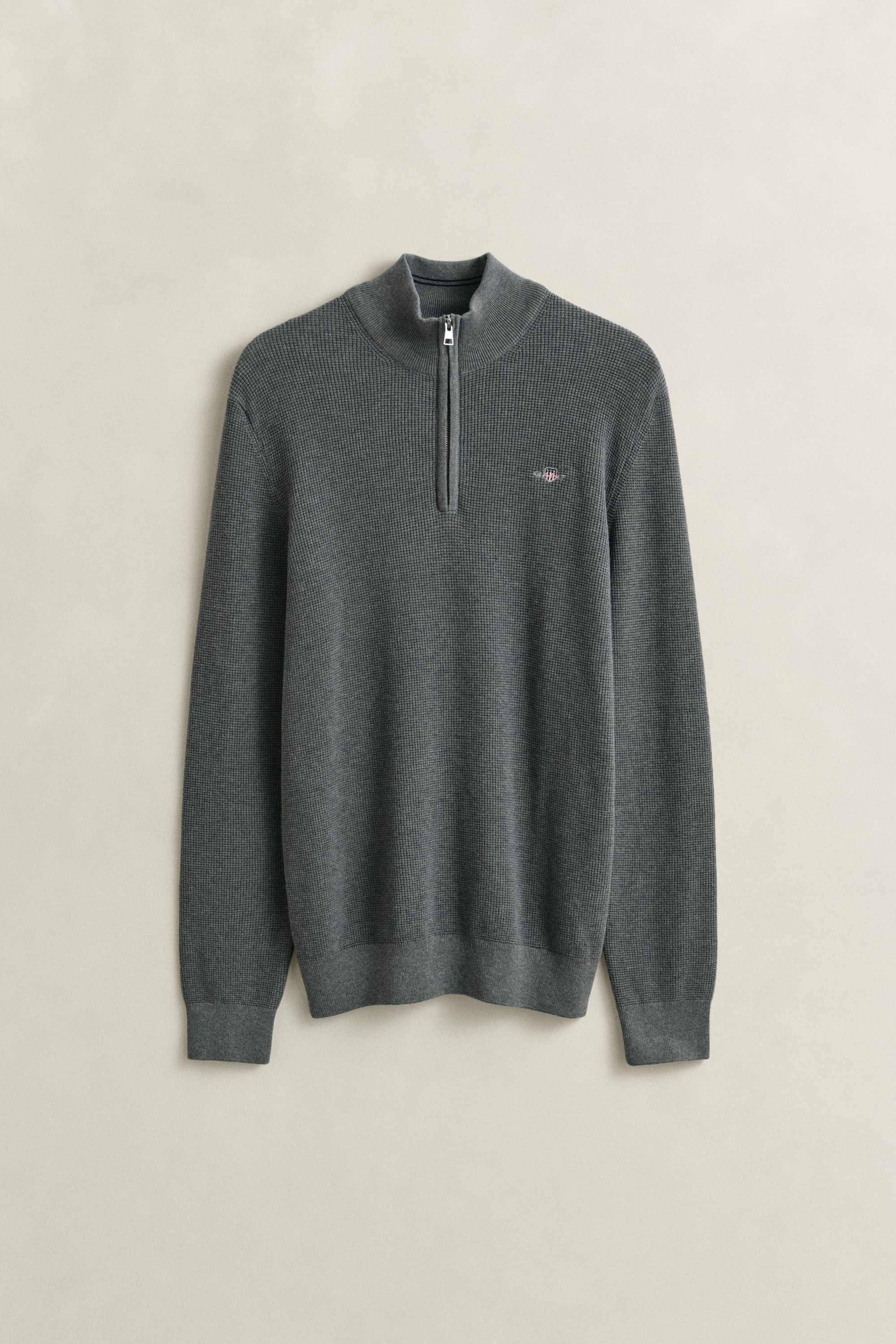 Gant Troyer »MICRO TEXTURED COTTON HALF ZIP« Regular fit mit Troyerkragen
