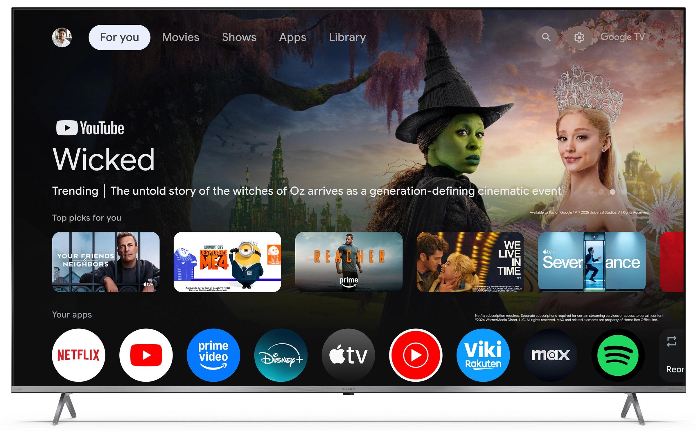 Sharp Mini téléviseur LED »75JP7465E« 189 cm/75 ″