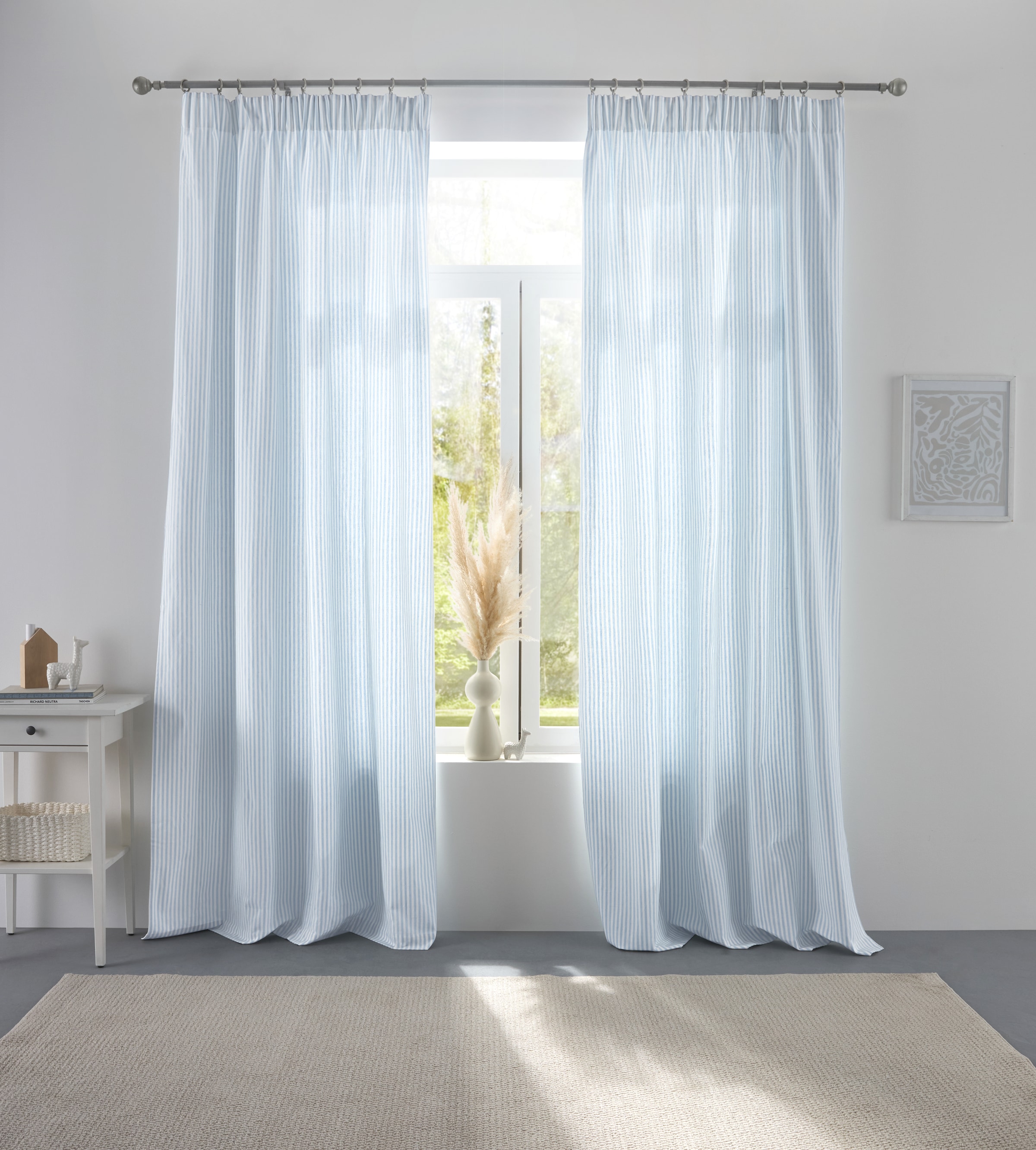 s.Oliver Gardine »Jorun« Multifunktionsband 2 Stk. tlg. 100 % Baumwolle,  Pflegleicht, modern, Streifen, verschiedene Grössen