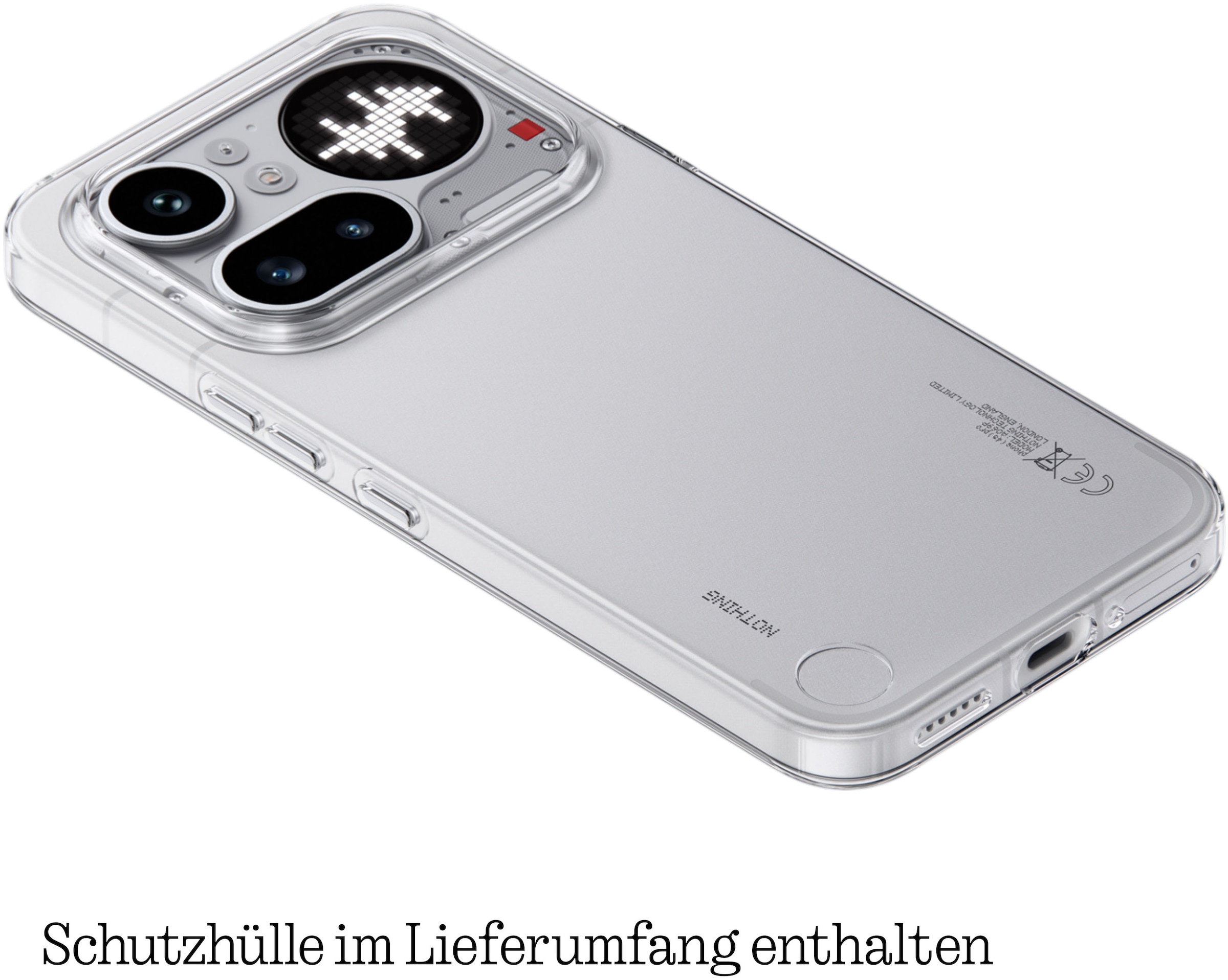 NOTHING Smartphone »Phone (4a) Pro« silber