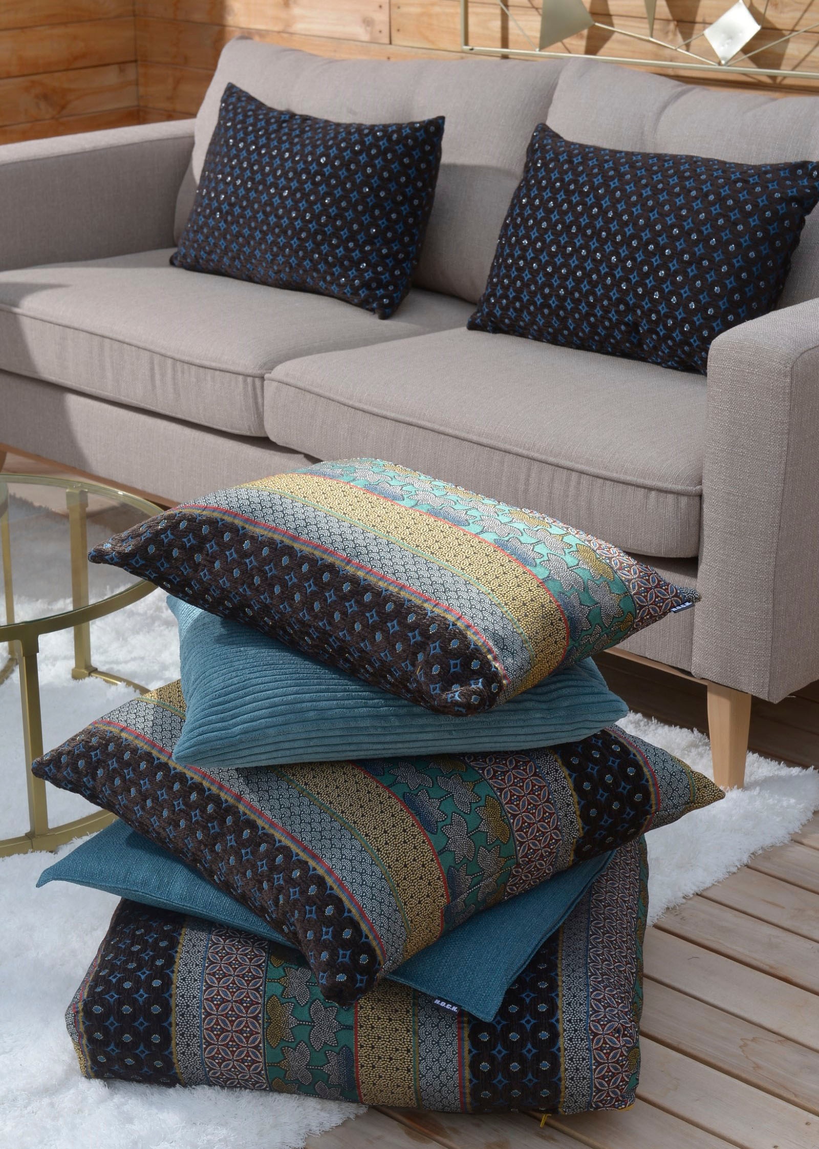 H.O.C.K. Coussin décoratif »Emre« orientalisch, Kissenhülle mit Füllung, 1 Stück