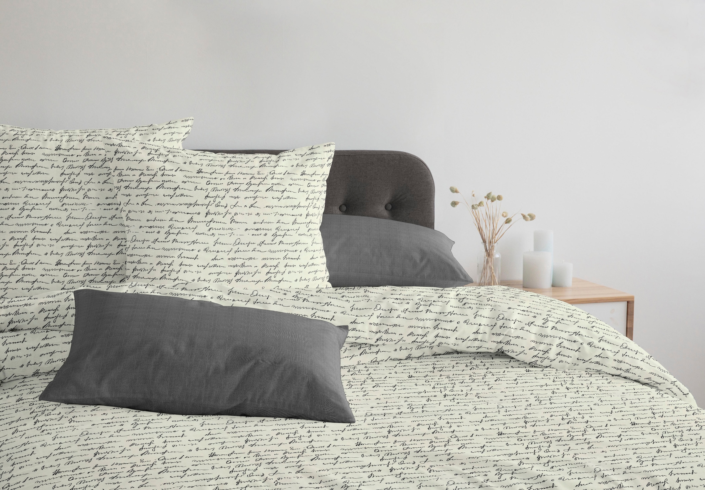 Adam Linge de lit »Leinenbettwäsche Scribble« 2 cuis aus 73% Leinen & 27% Bio-Baumwolle, 2 teilig - Leinenbettwäsche