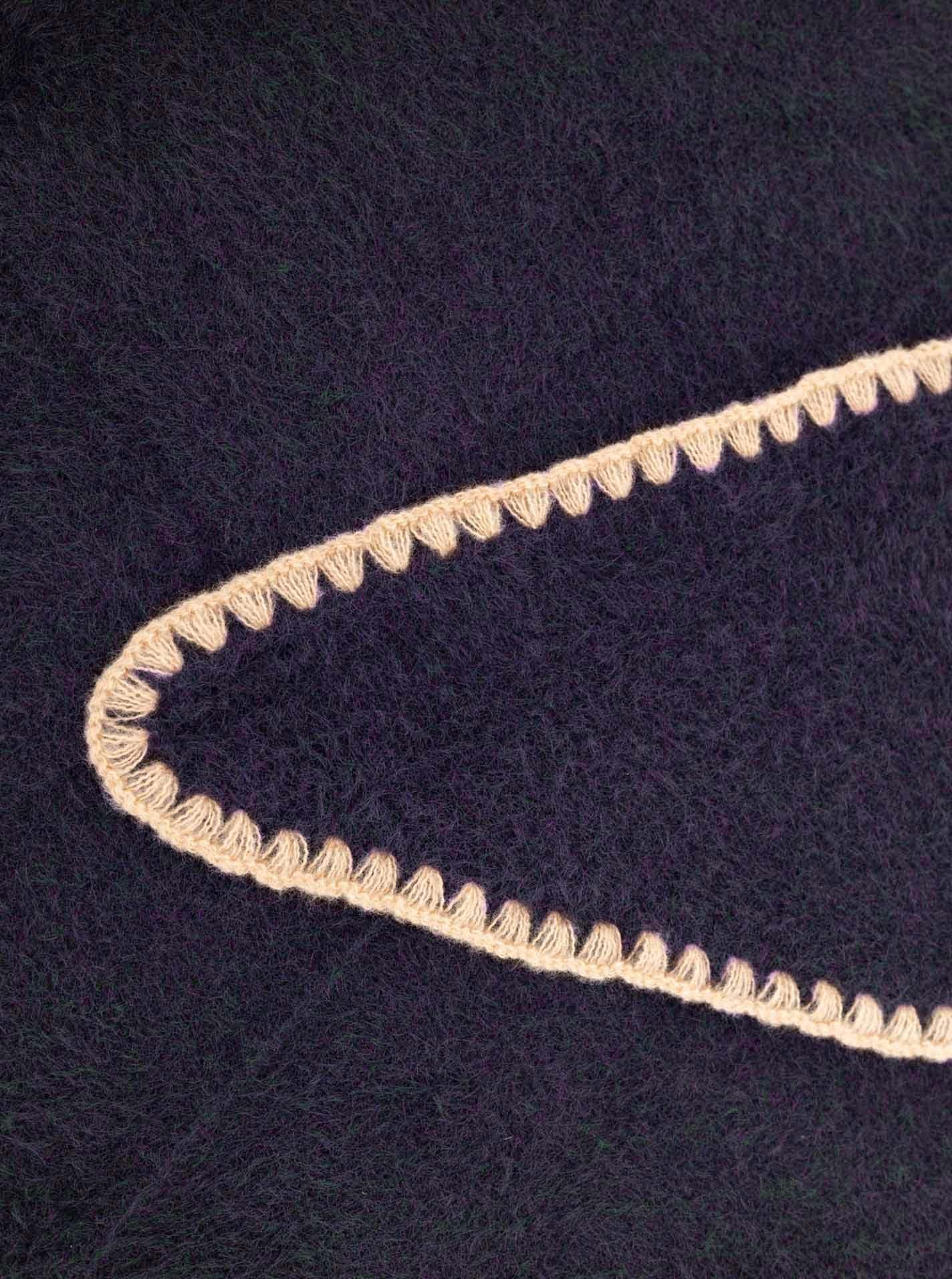 Zwillingsherz Dreieckstuch »"Cozy Crochet"« dekorative Häkelkante, klassische Dreiecksform, wärmende Textur