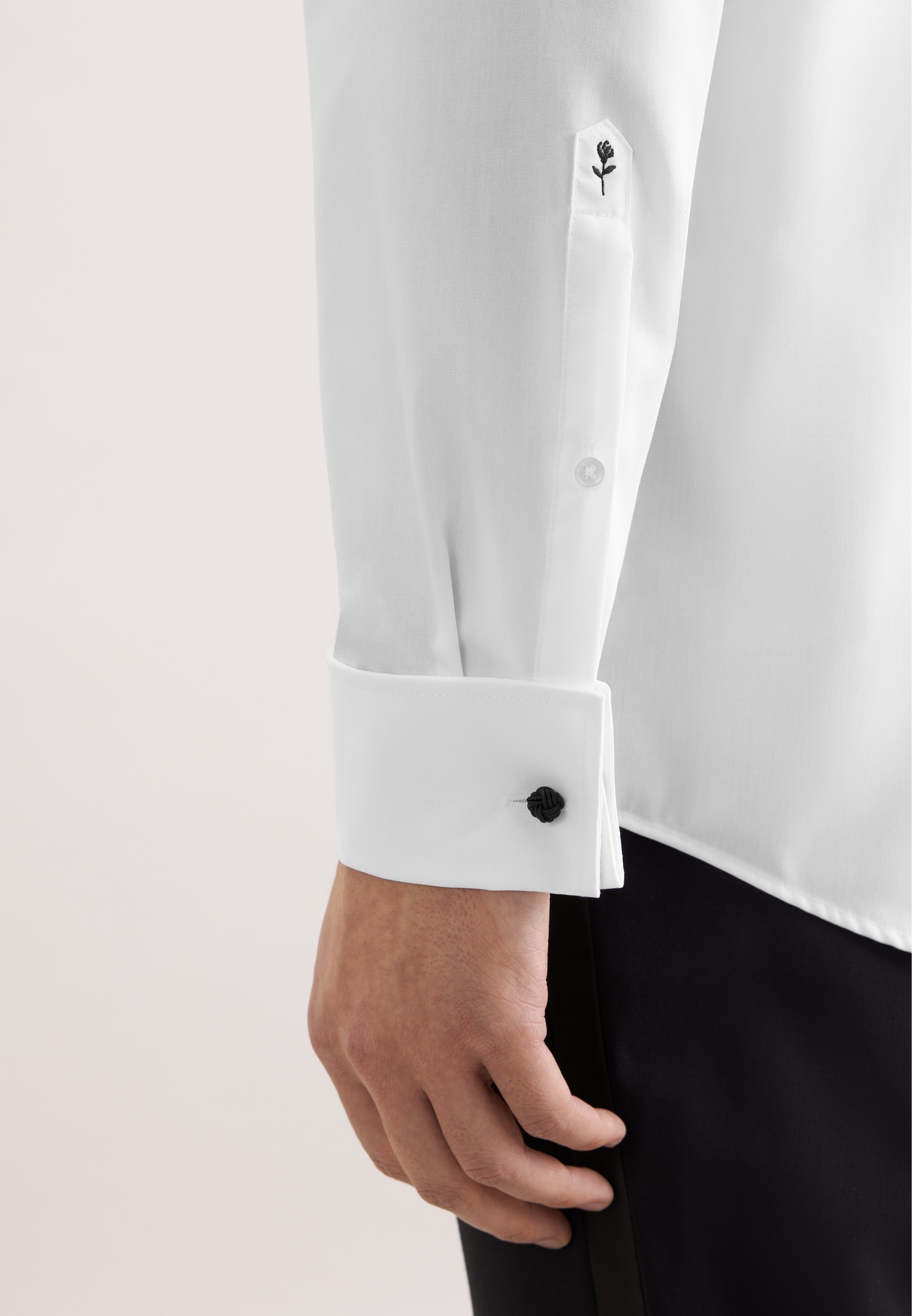 seidensticker Chemise de smoking »Schwarze Rose« Gala Uni