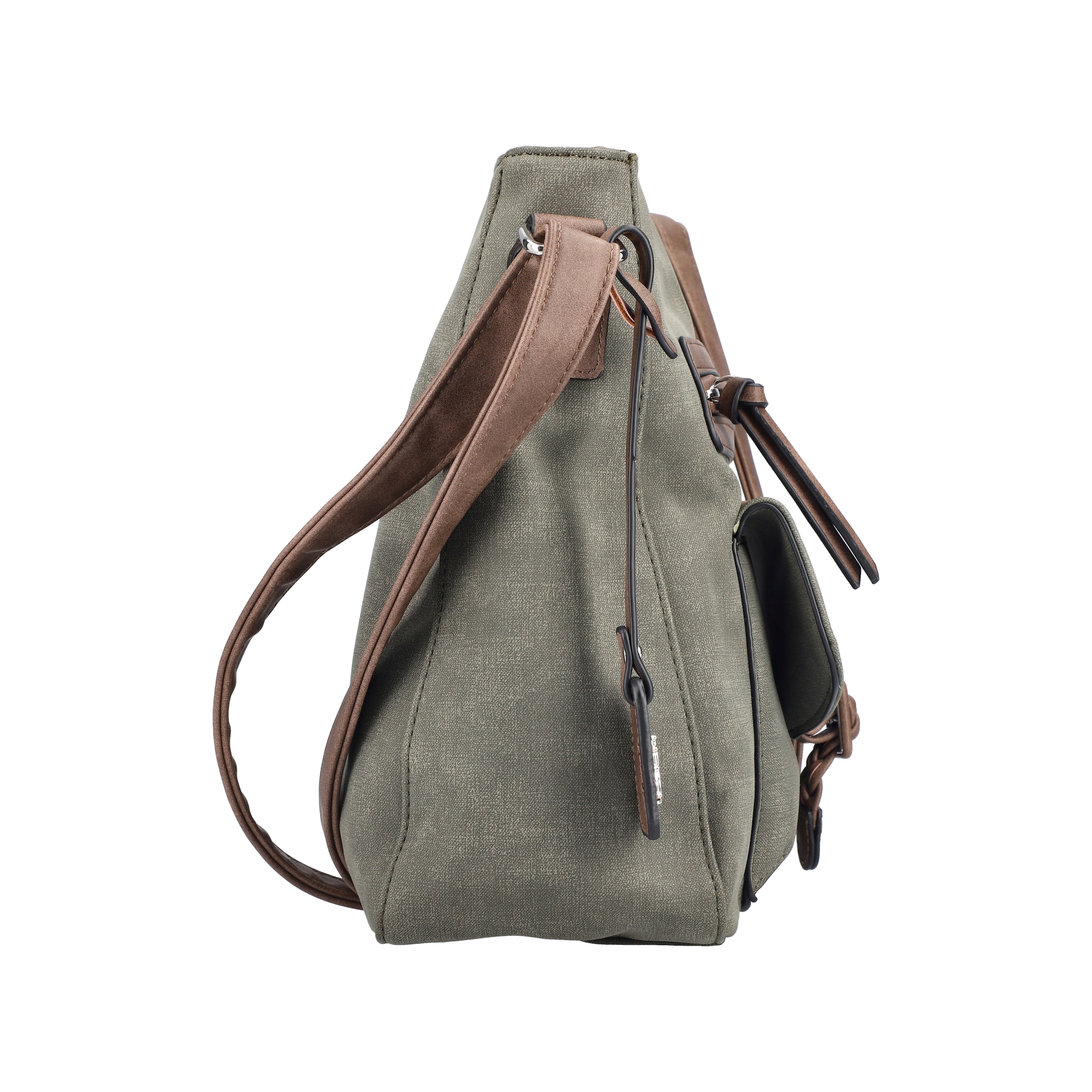 Rieker Sac à bandoulière »Montenegro/Guana/Eagle« sac d'épaule pour femmes, sac à main avec boucle décorative et bande tressée