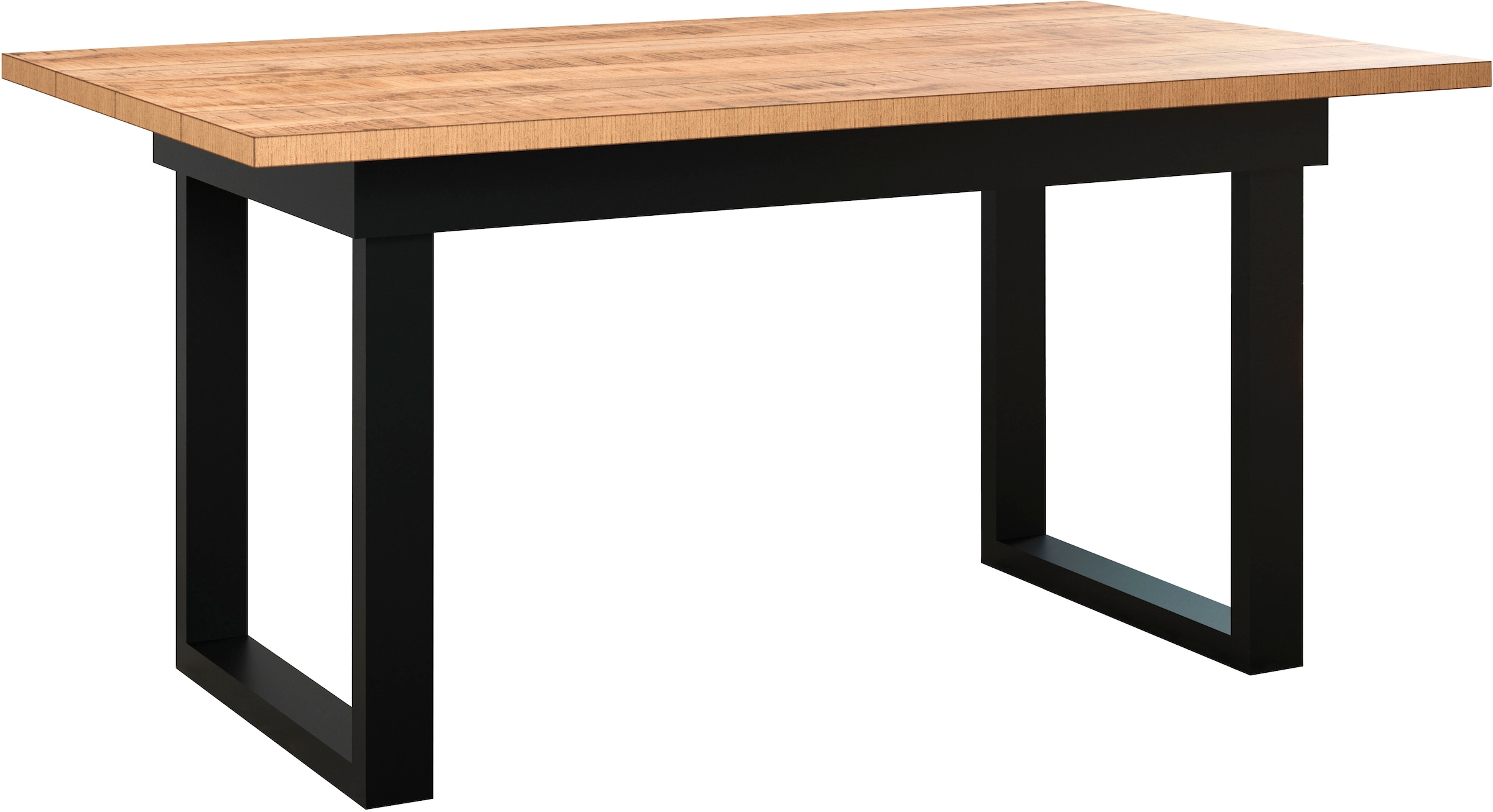 Home affaire Table de salle à manger »Elda« 1 cuis tlg. Esstisch mit 32 mm Tischplatte und Metallfüssen – (B/T/H) 160/90/76 cm