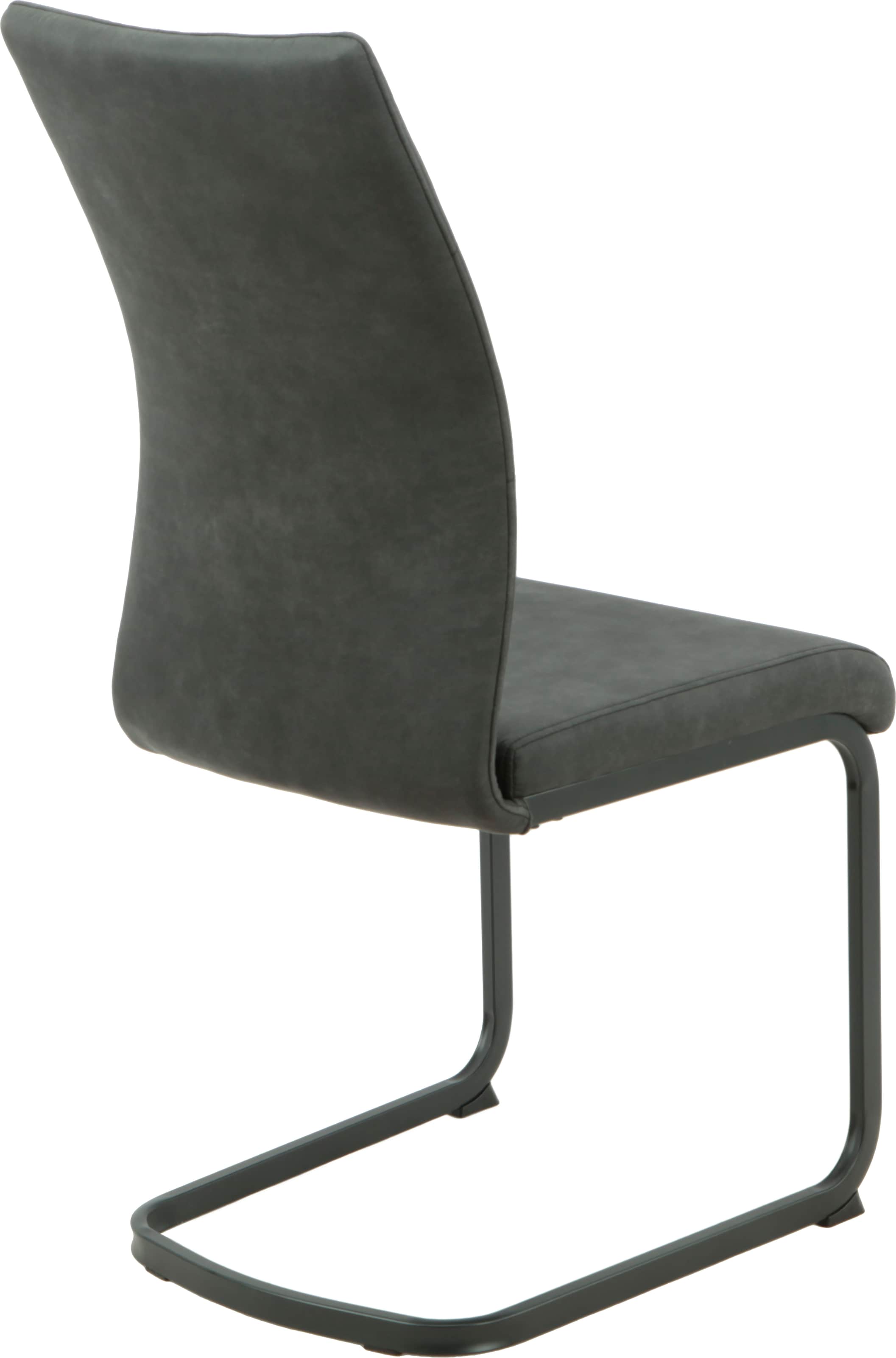 HELA Essgruppe »SPREE« 4 Stk. tlg. Esstisch 140x90 cm mit Dickkante, Microfaserbezug,