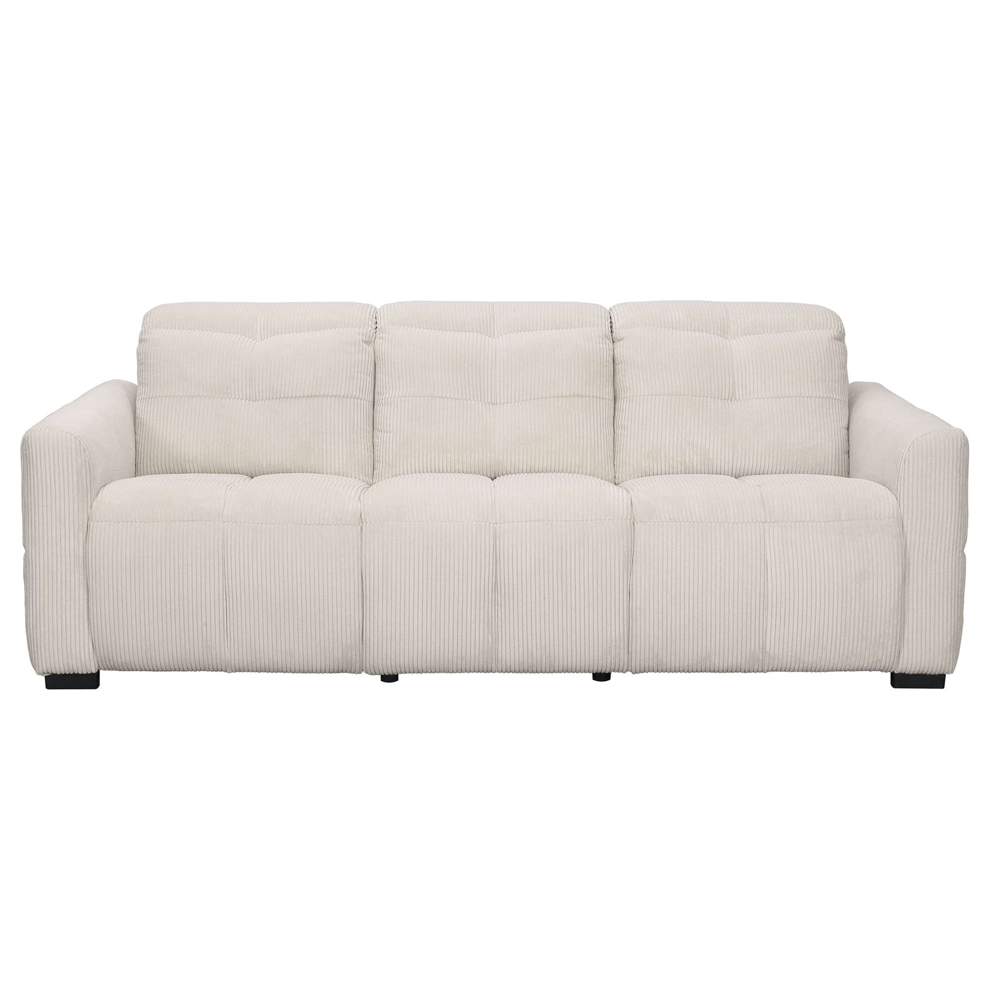 GOODproduct 3-places »CAARLA Cord, Sofa, 224 cm, man. oder elektr. Relaxfunktion (USB-A/C)« avec USB-A et USB-C en version électrique, réglage de la tête