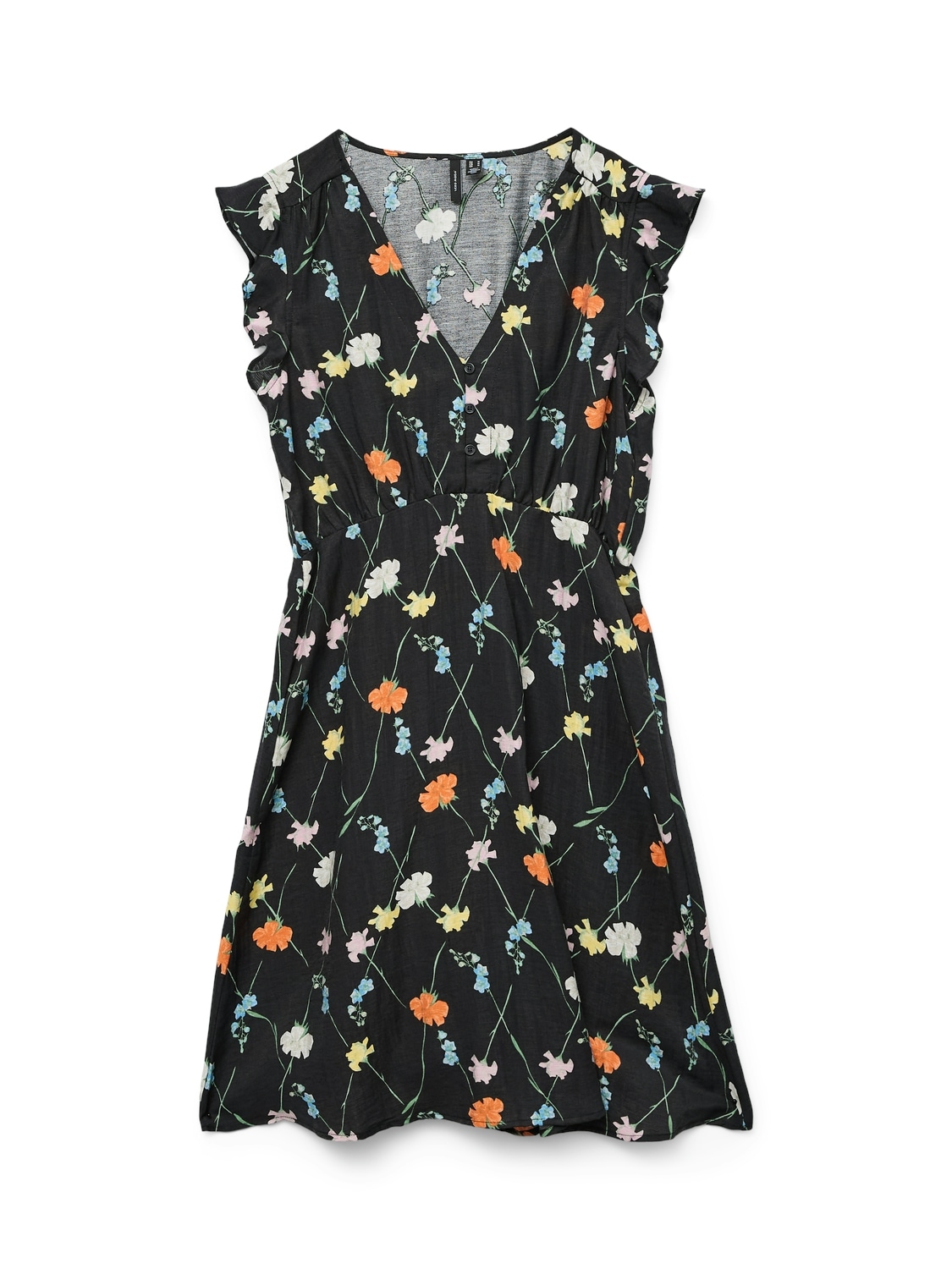 Vero Moda Maxikleid »VMFLORA OLGA CS SHORT DRESS WVN GA« Sommerkleid,