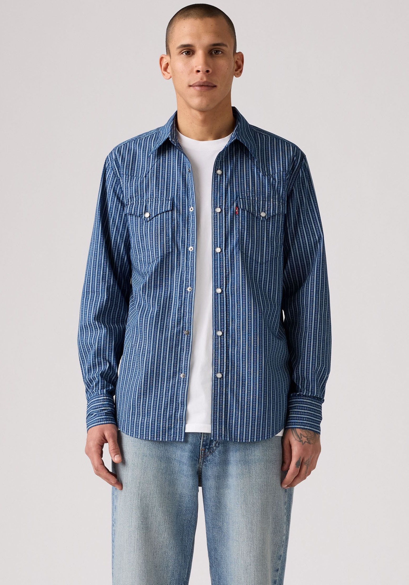 Levi's® Chemise en jean »LE BARSTOW WESTERN STAND« avec poches poitrine