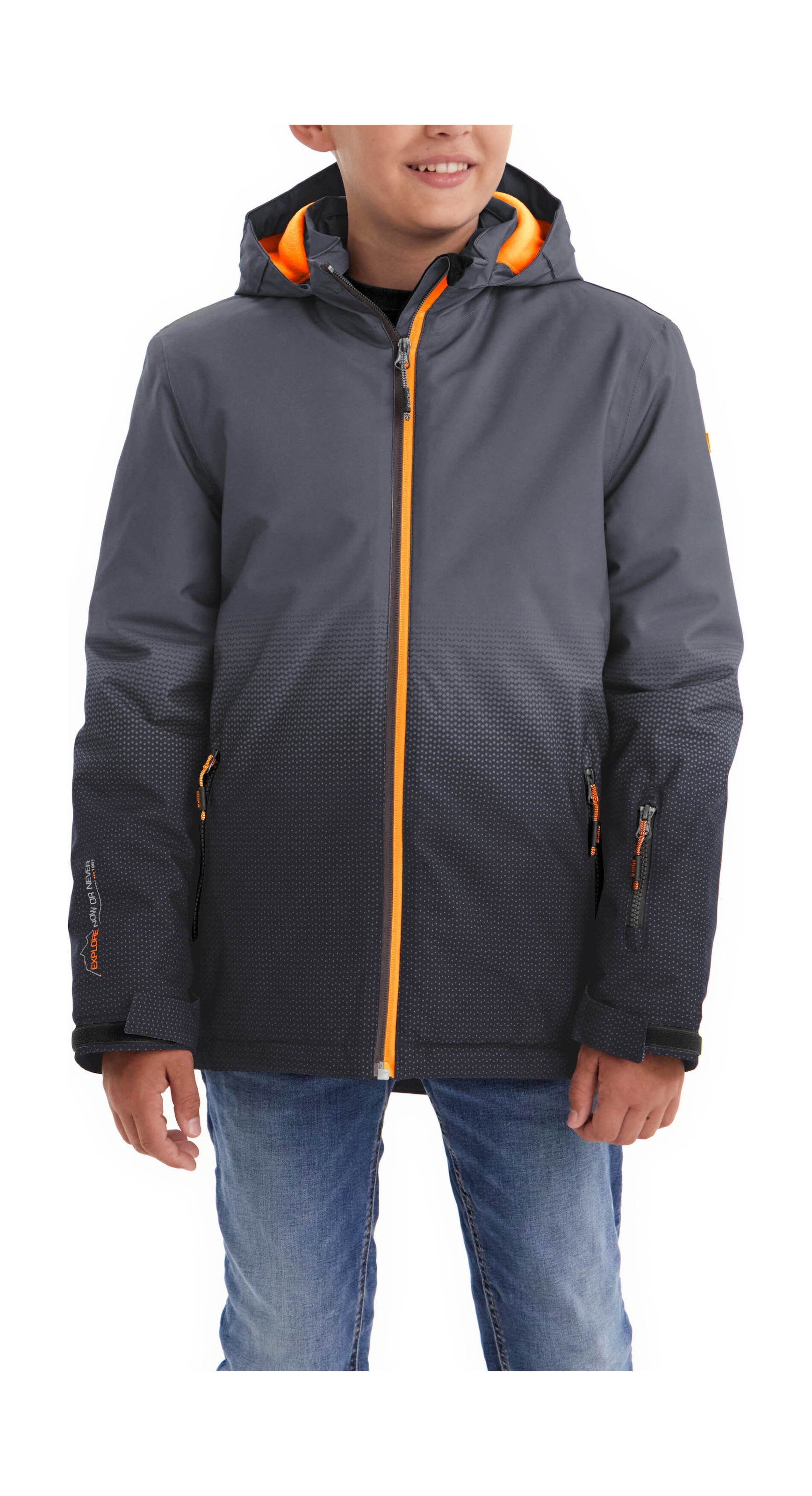 Killtec Veste d'extérieur »Lynge BYS JCKT E« Wasserdichte Funktionsjacke mit Schneefang und coolem Design
