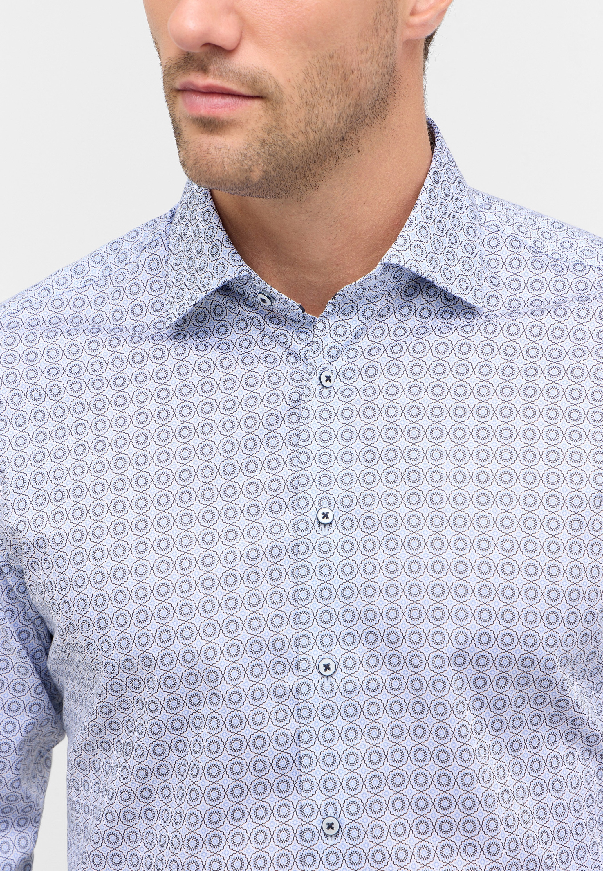 Eterna Chemise à manches longues »MODERN FIT« NON IRON (bügelfrei)