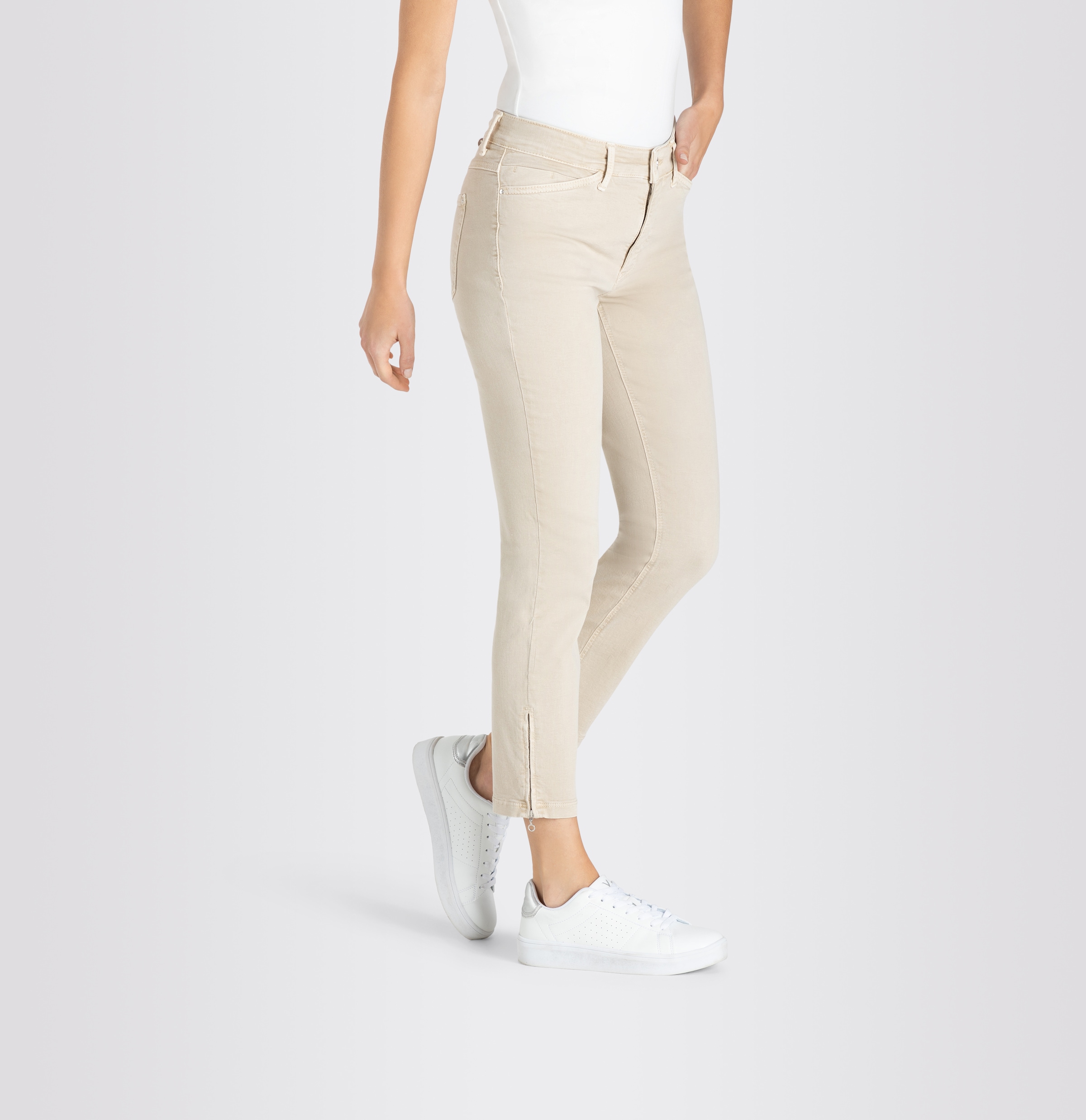 MAC 7/8-Jeans »Dream Chic« verkürzte Form mit Reissverschluss