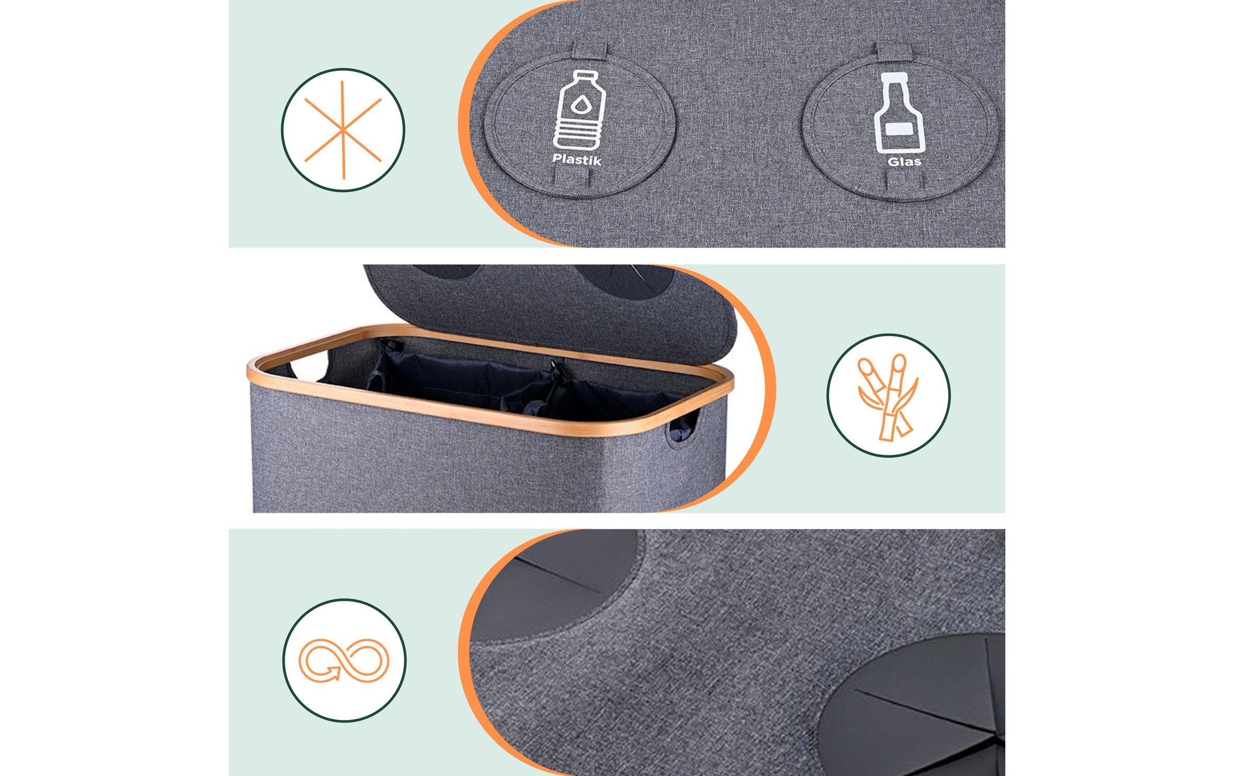 relaxdays Flaschensammler »170 L«