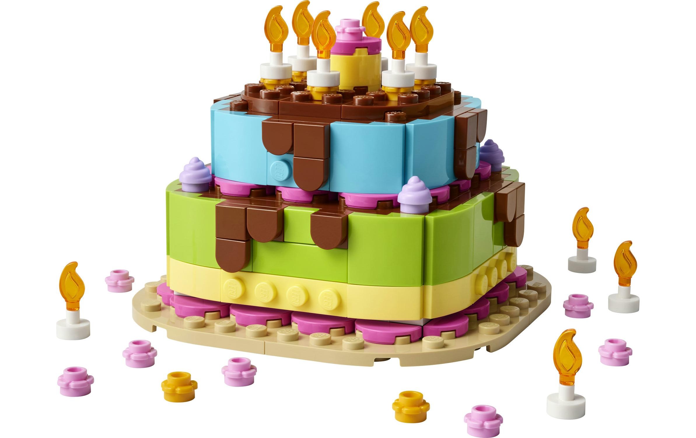 LEGO® Konstruktionsspielsteine »Geburtstagstorte (40815), LEGO Iconic« Made in Europe