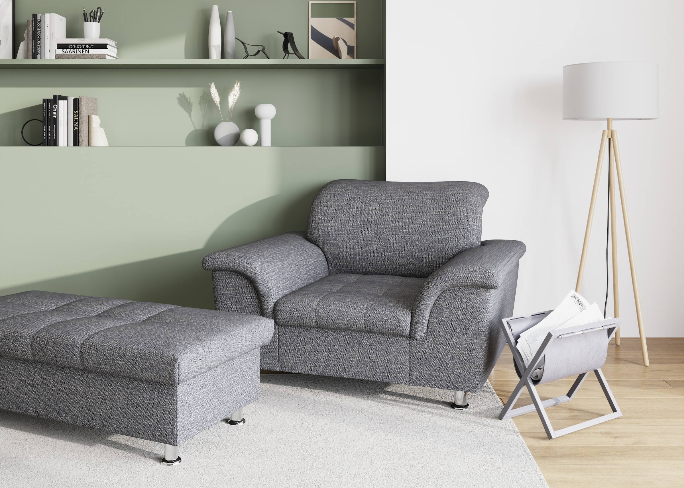 DOMO collection Fauteuil »Franzi, zeitlos & elegant, moderne Sitzheftung«