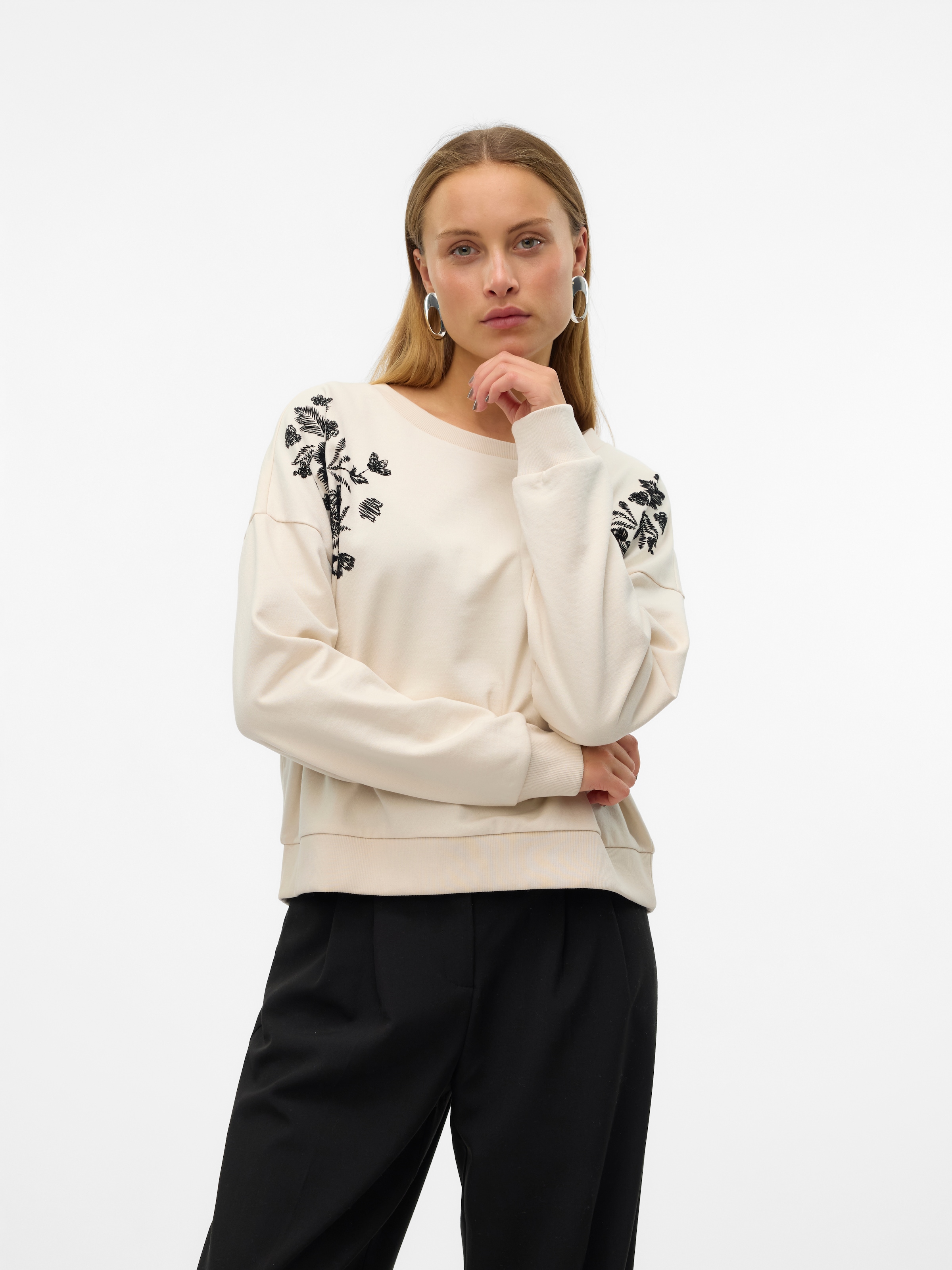 Vero Moda Pull »VMHELEN TRINA LS SWEAT BOX JRS GA«, mit Blumenprint
