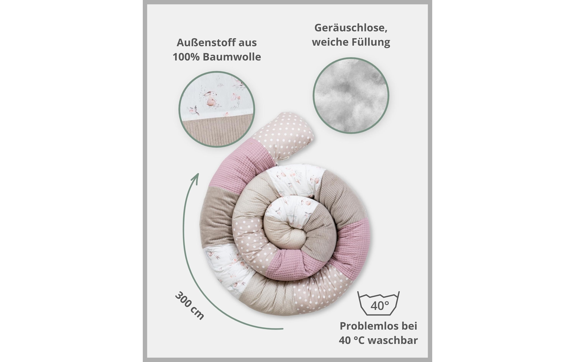 ULLENBOOM ® Bettnestchen »Märchenwald 300 cm«