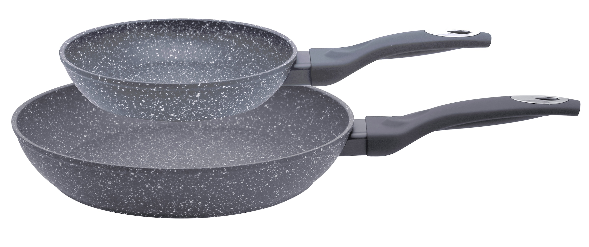 Elo Set de poêles »Granit Passion 2-teilig (20/28 cm)« Aluminium Ensemble, 1 poêle Ø 20/28 cm, 2 tlg. surface extra rugueuse avec points blancs