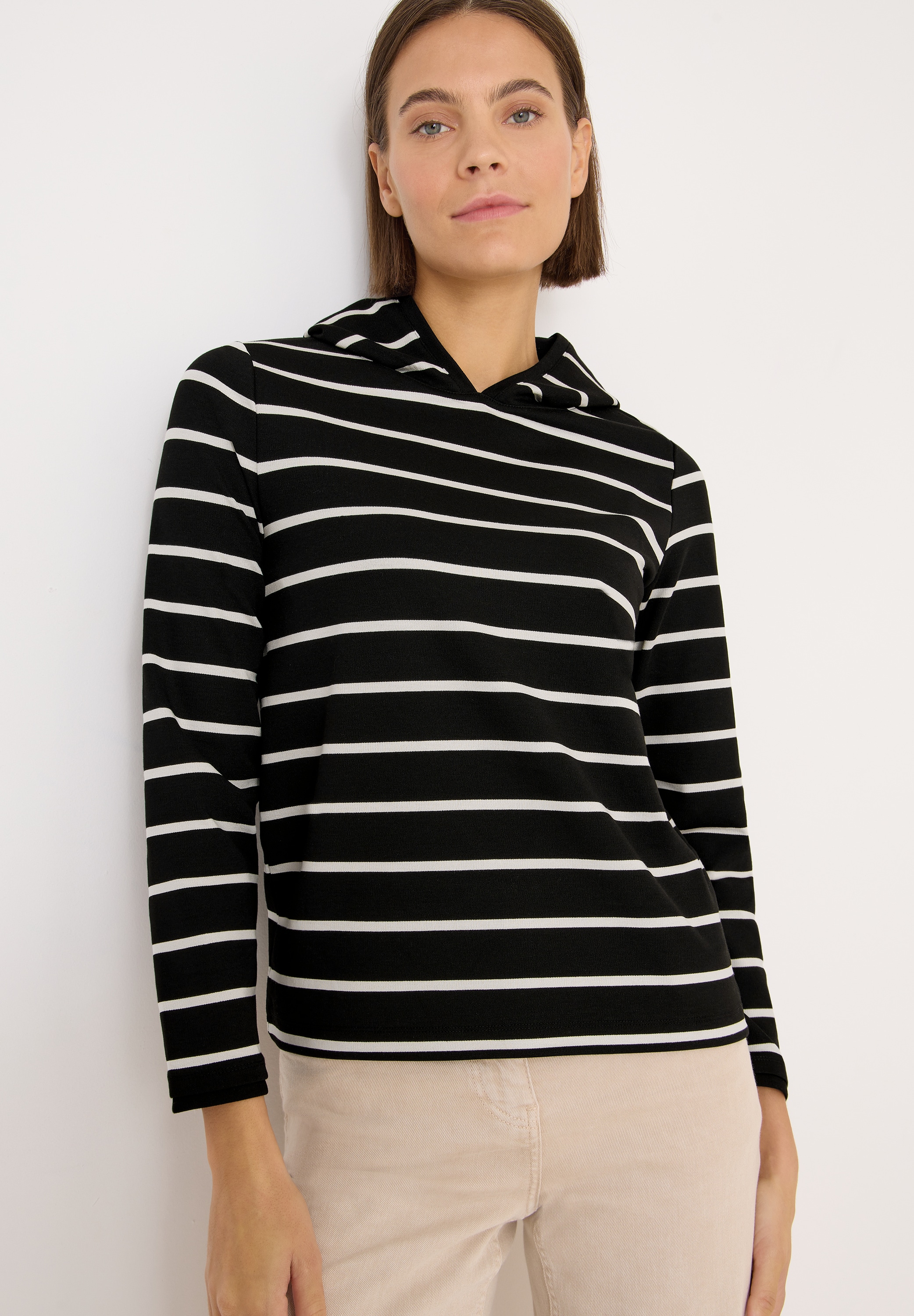 Cecil Hoodie , gestreift, mit Kapuze
