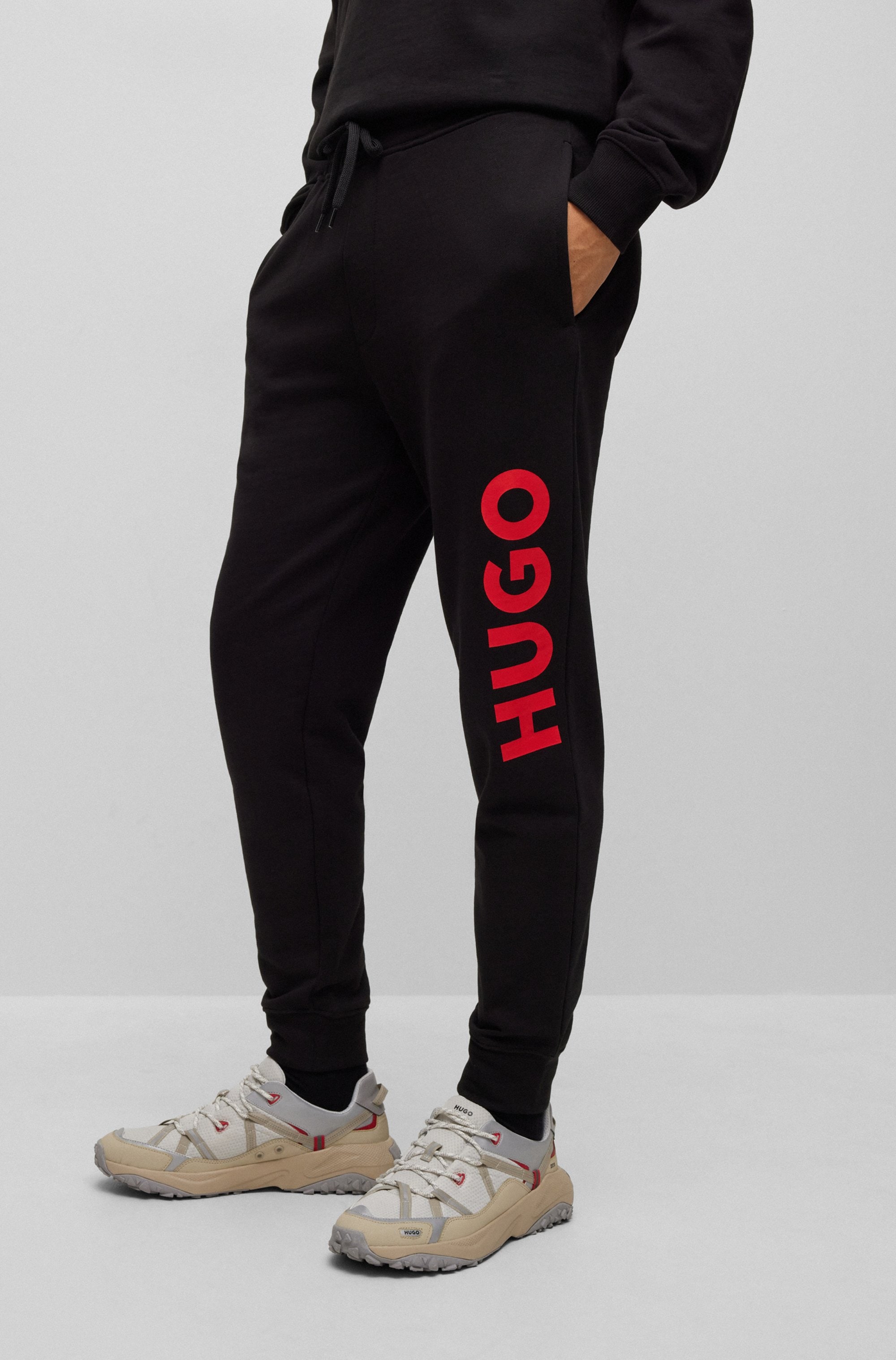HUGO Pantalon sweat »Dutschi«  Regular Fit, taille élastique, impression logo HUGO