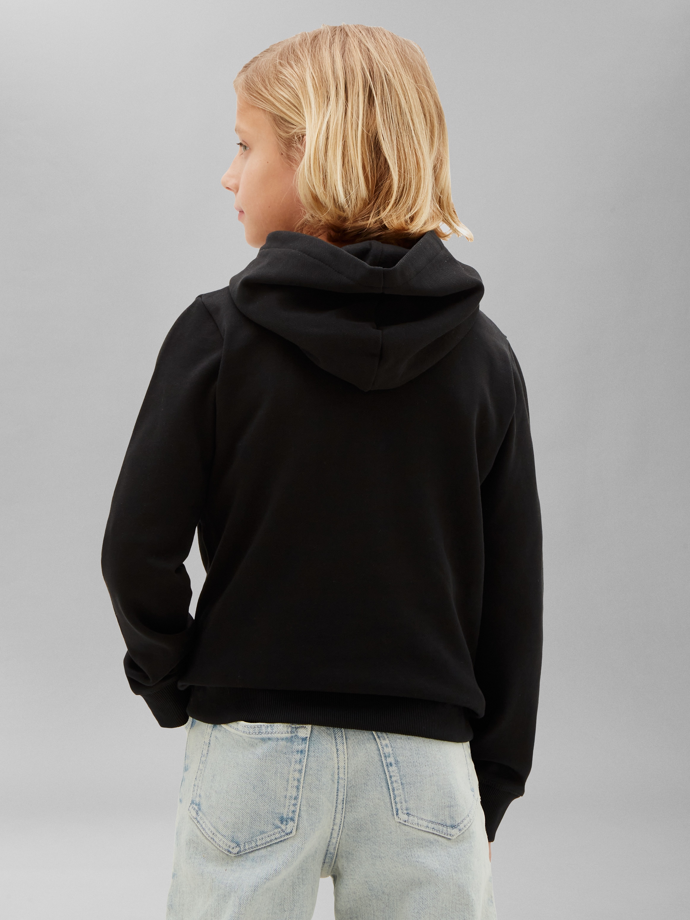 Calvin Klein Sweat à capuche »TERRY CK WOVEN LABEL HOODIE«, coupe régulière avec capuche
